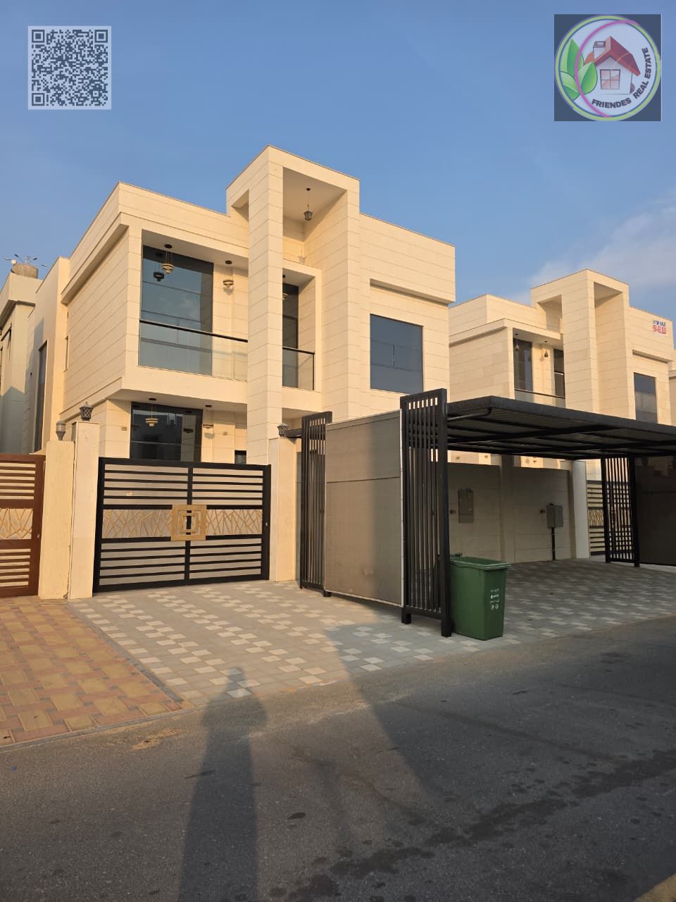 Villa in Al Zahiyah area, Ajman | Freehold for all nationalities | Close to Mohammed Bin Zayed Road | Close to the mosque and all services