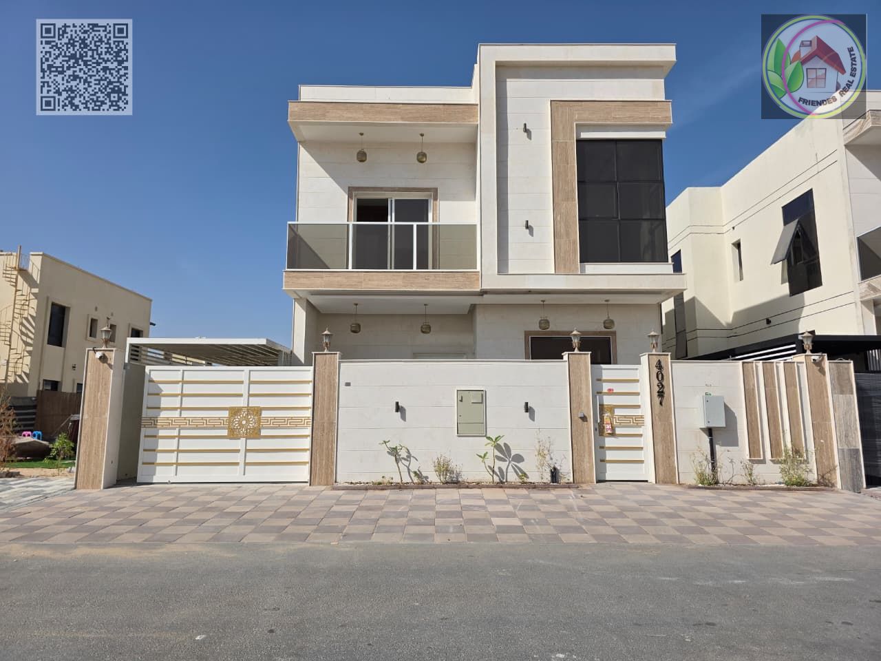 Villa in Al Zahiyah, Ajman | Electricity and water included | Freehold for all nationalities | Close to the mosque and all services