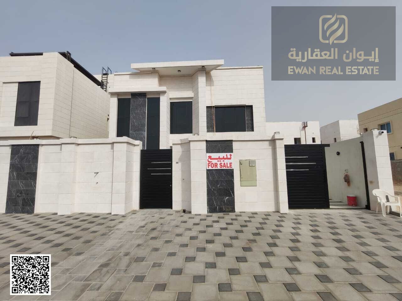 Villa for sale in Ajman, Al Alia area. VIP finishing, 8 master bedrooms. Exquisitely furnished, ready to move in.