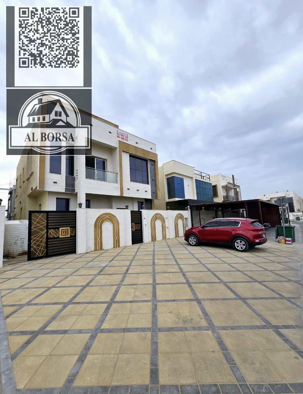 Villa for rent – Al yasmeen area, Ajman – 5 master bedrooms, living room, majlis, maid's room, prime location