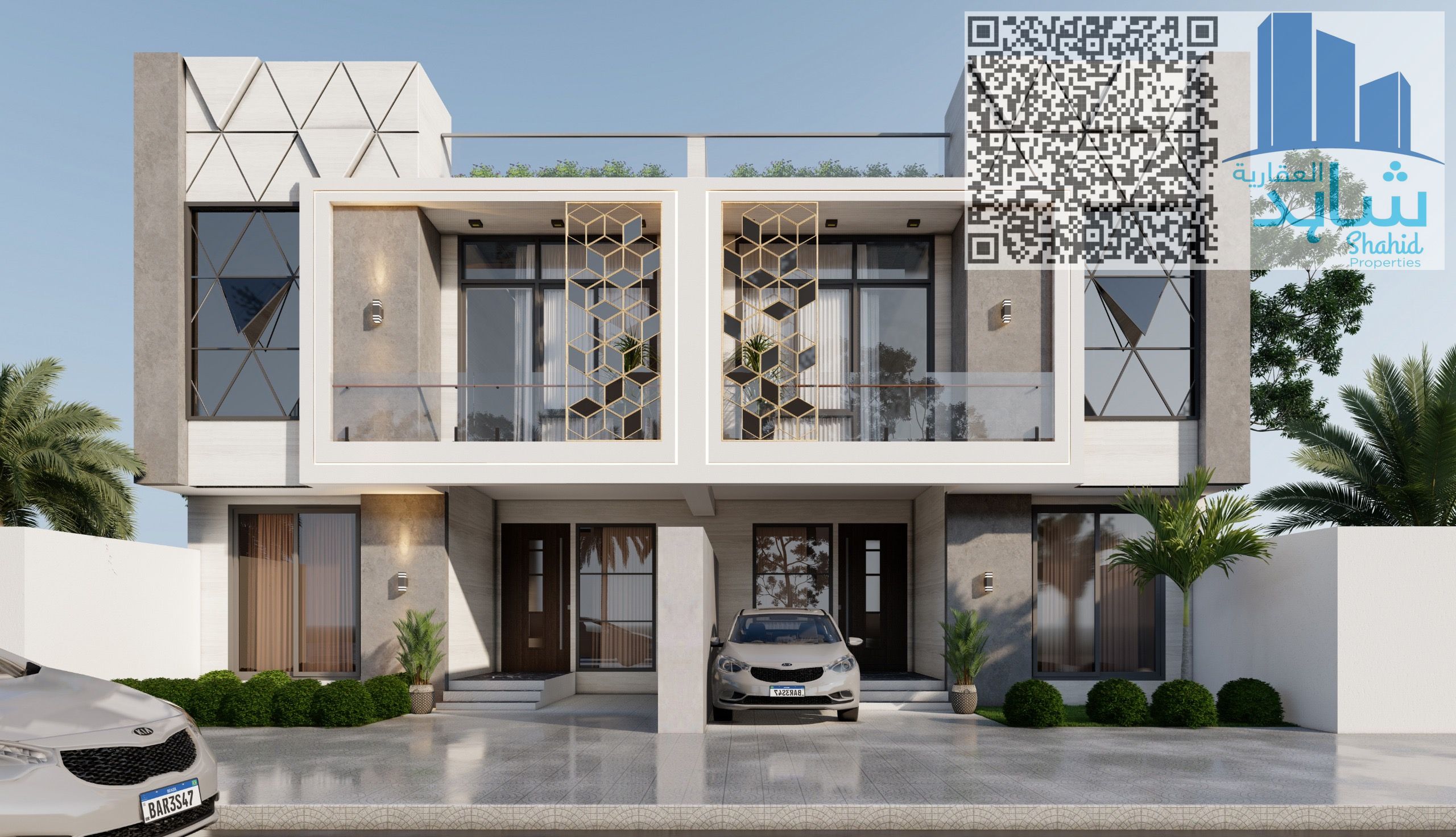 Twin Townhouse / Brand New / Luxurious / Prime Location / Huge Parking Outside