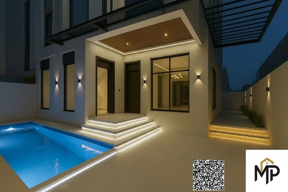 Modern villa for sale in Al Yasmin, Ajman | Two floors + roof | 5 master bedrooms | Swimming pool | Freehold ownership for all nationalities