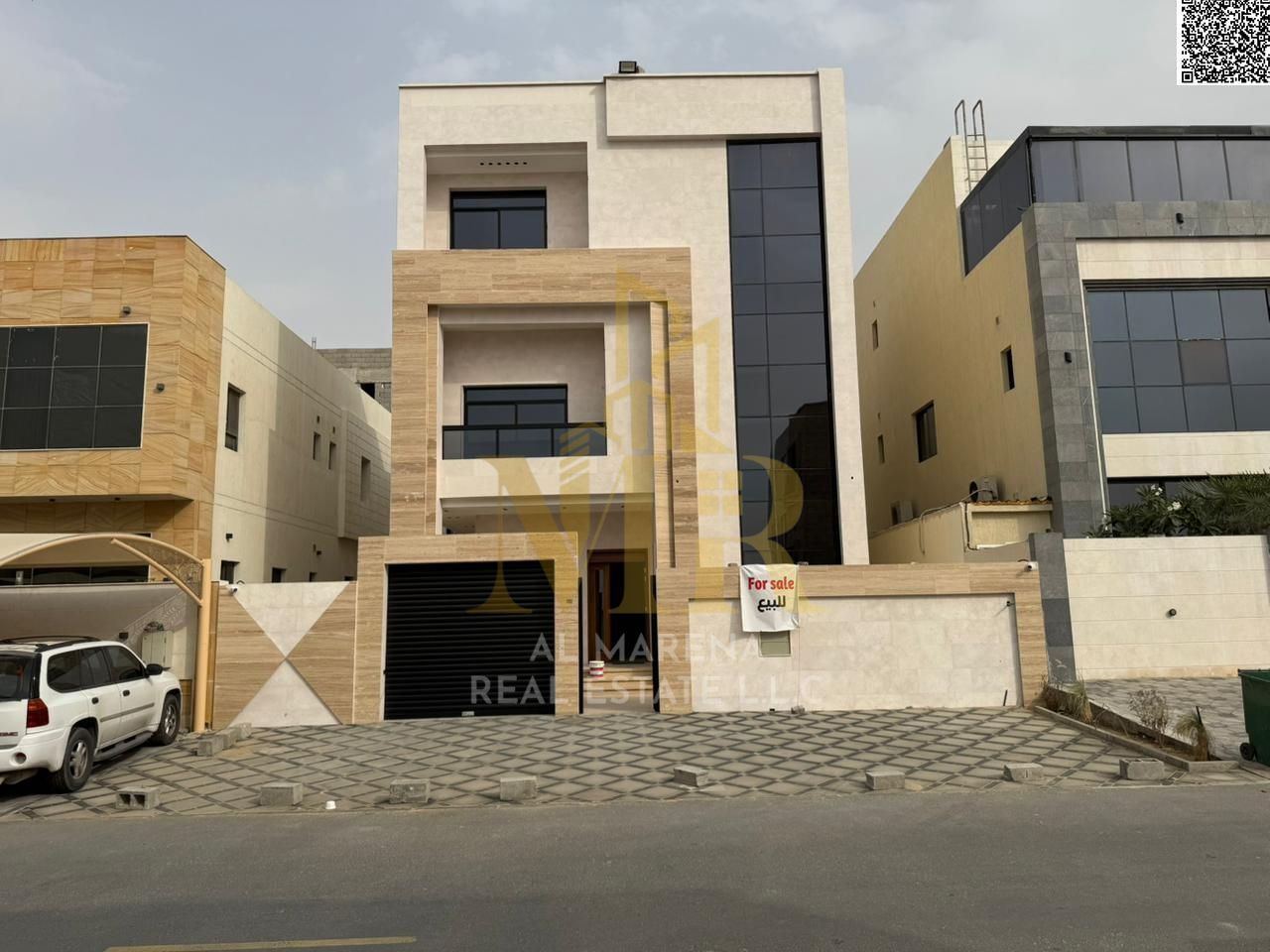 Own a luxury villa in Al Yasmin, Ajman | 7 master bedrooms | 2 floors + roof | Price includes electricity and water | Close to services and the main r