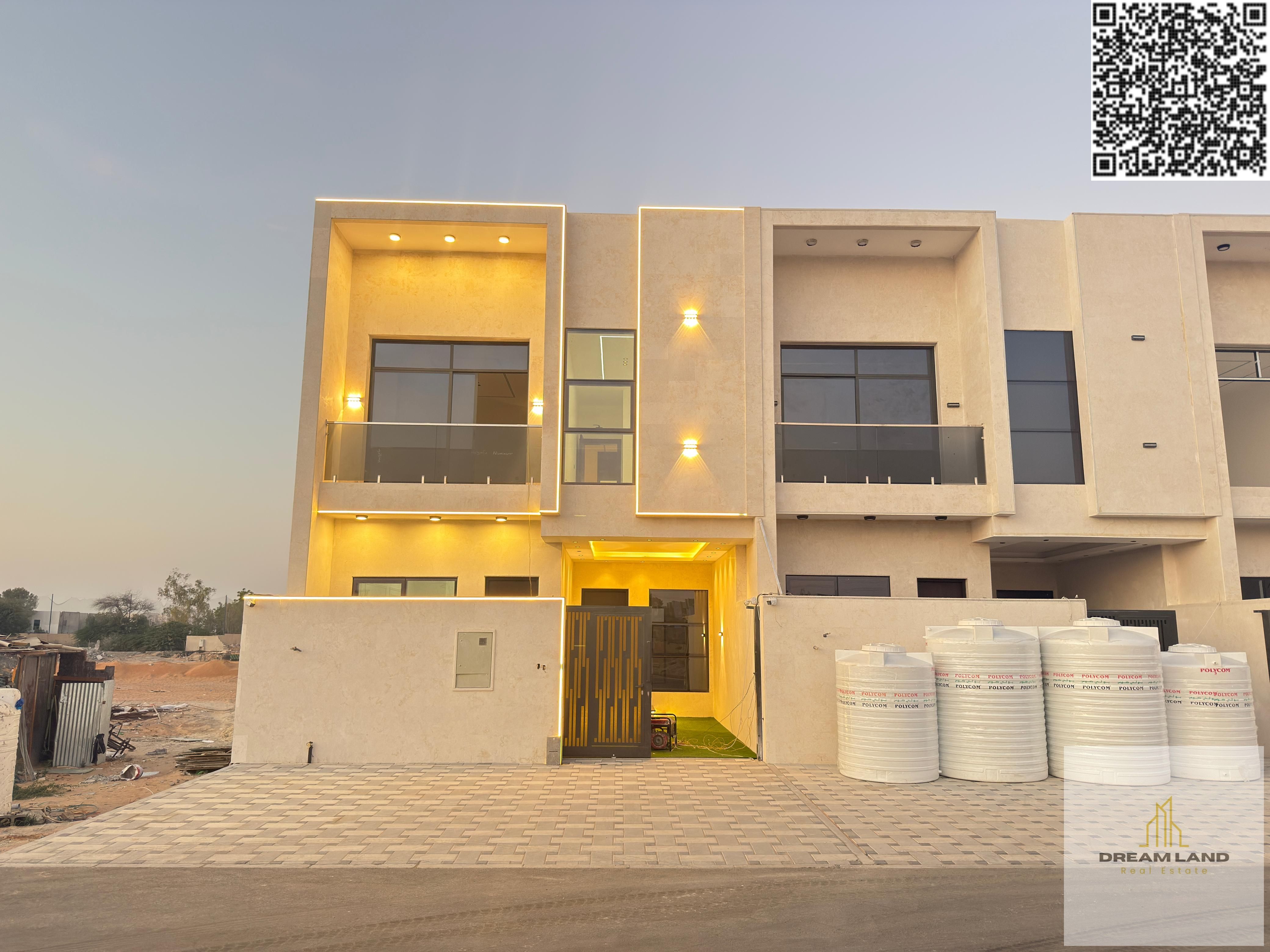 Own your dream townhouse in Al-Haliyo 2 with 4 master bedrooms, a roof terrace, and a luxurious design, with freehold ownership including registration