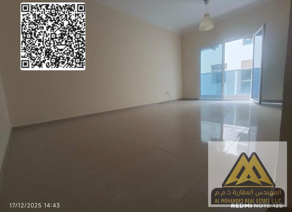 Available now for annual rent in Ajman – Al Jurf area 2-bedroom apartment with living room, second occupant