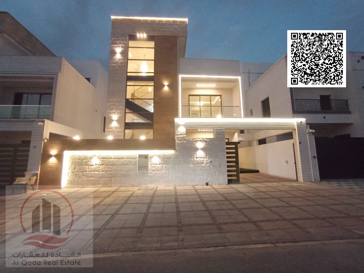 For sale, a villa in Ajman Al-Bahia 6 master rooms, a Majles room, a hall, and a maid’s room, freehold for all nationalities, Installment with out do