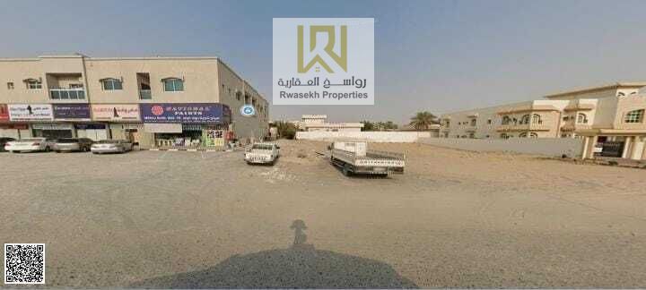 Residential Commercial Land for Sale in Ajman – Al Rawda 2 (Tunisia Street) | G+Mezzanine+2 | Freehold