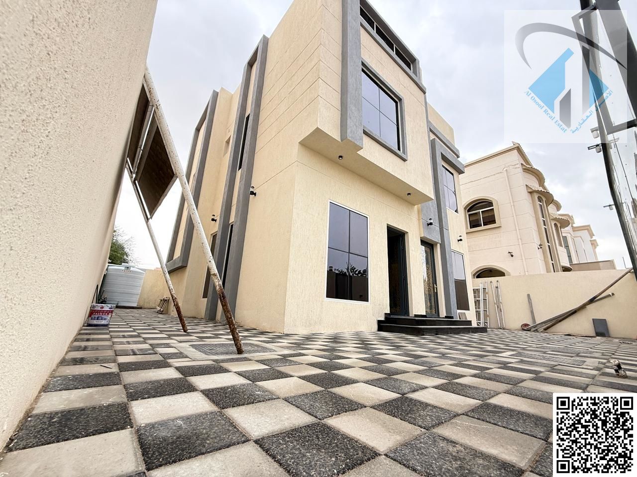 Own a modern villa directly opposite a mosque with a yard and super deluxe finishing, with no down payment.