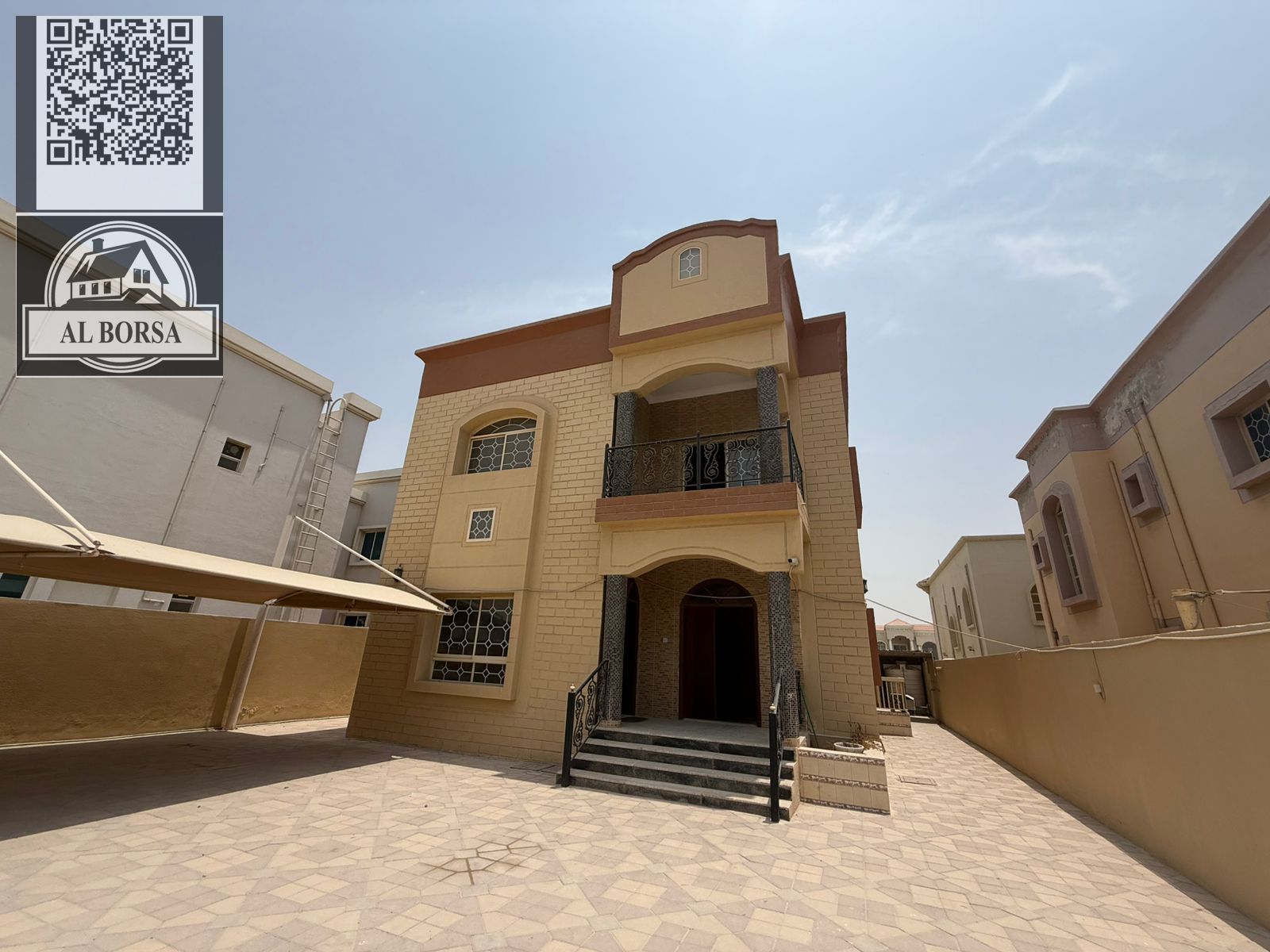 Villa for rent – Al RAWDA 2 area, Ajman – 5 master bedrooms, living room, majlis, maid's room, prime location