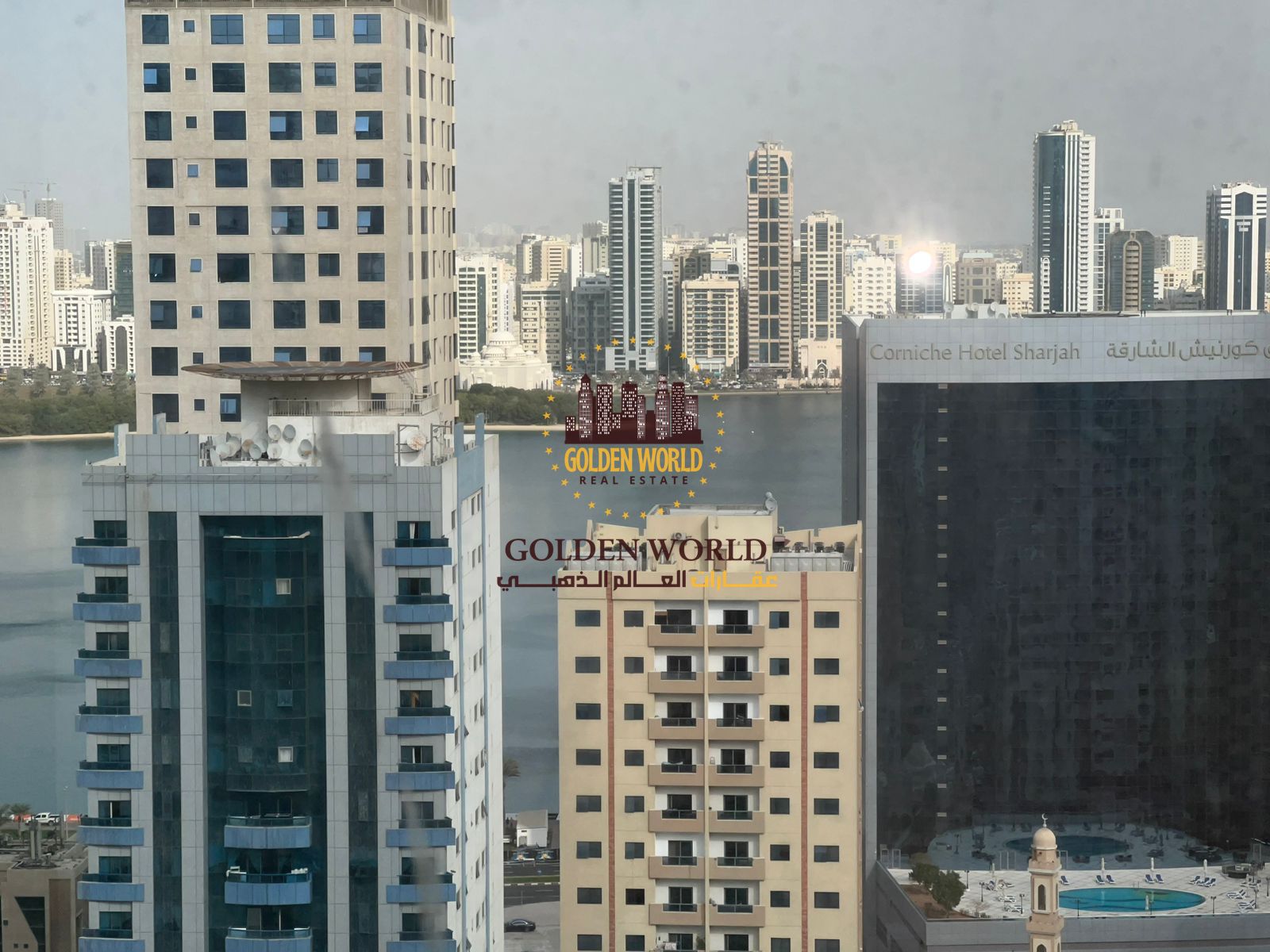 2BHK apartment in Al Khan with open sea view, prime location near services, gym access only, well priced at 41,000 AED yearly.