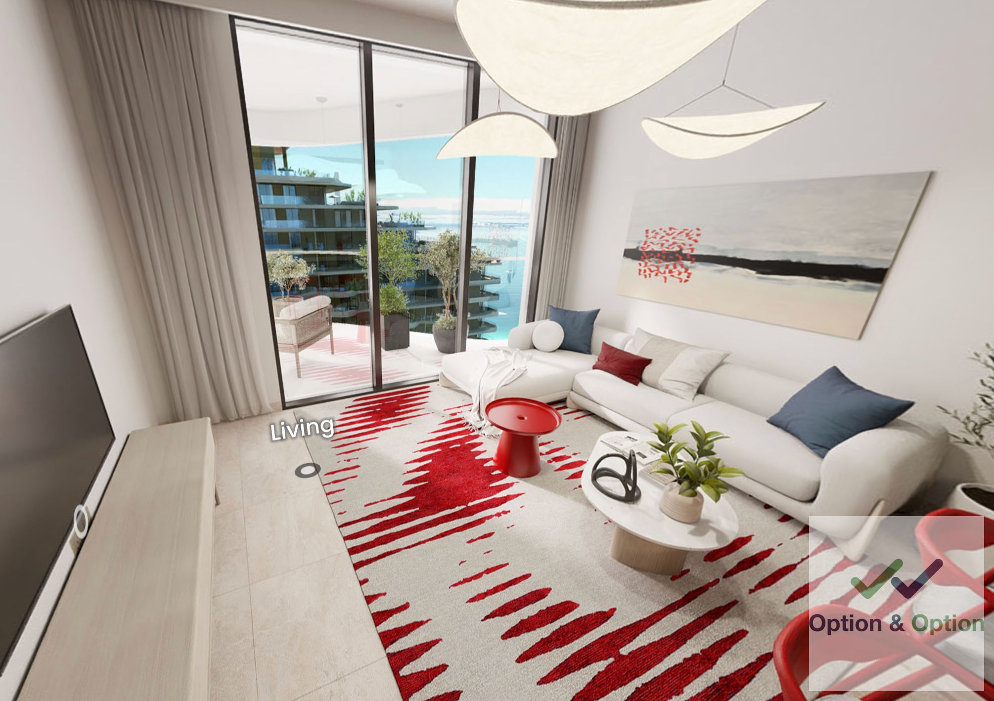 At OP | High Floor | Partial Sea View | Furnished