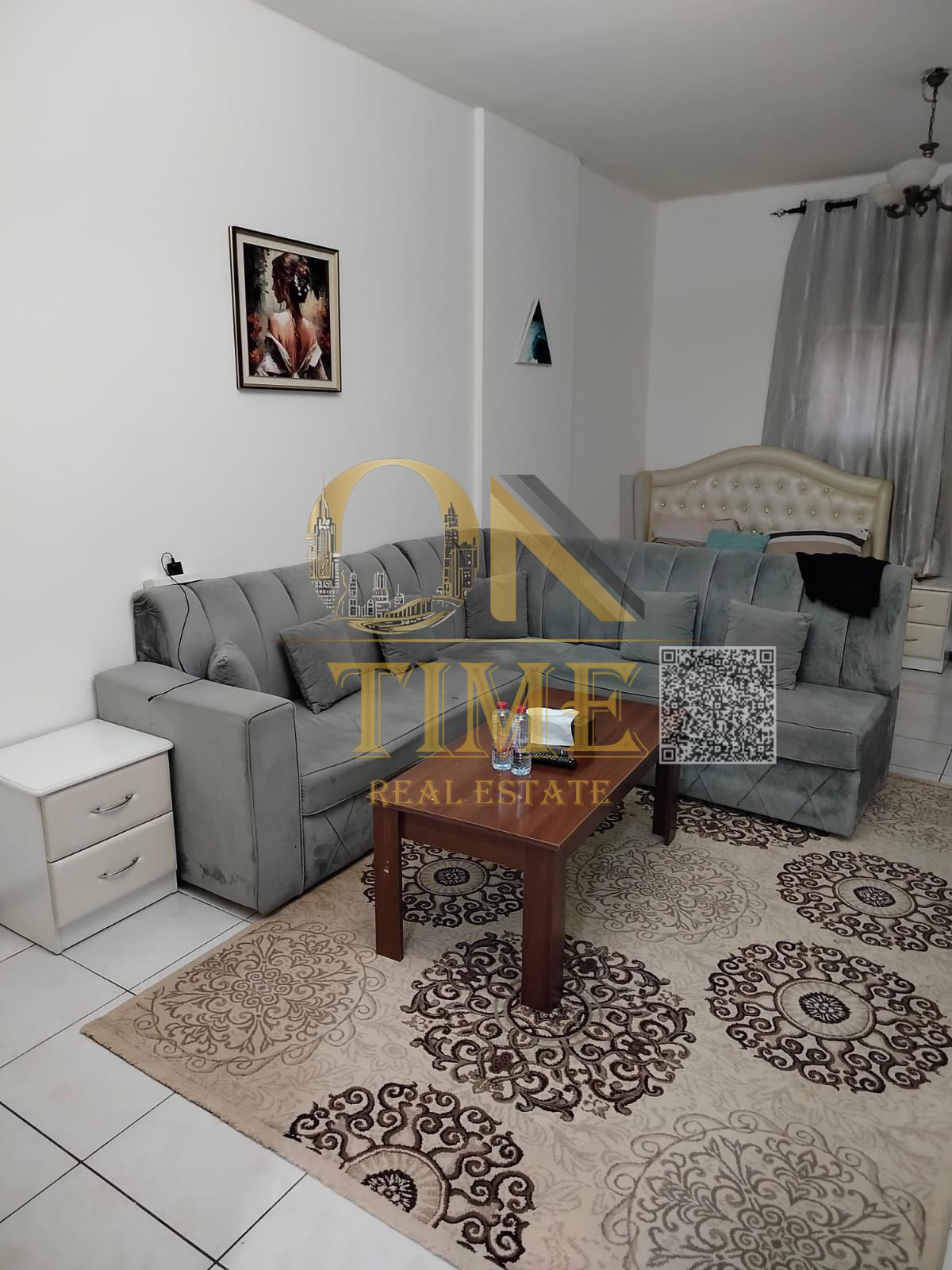studio for monthely rent large size and prime location behind ajman one tower