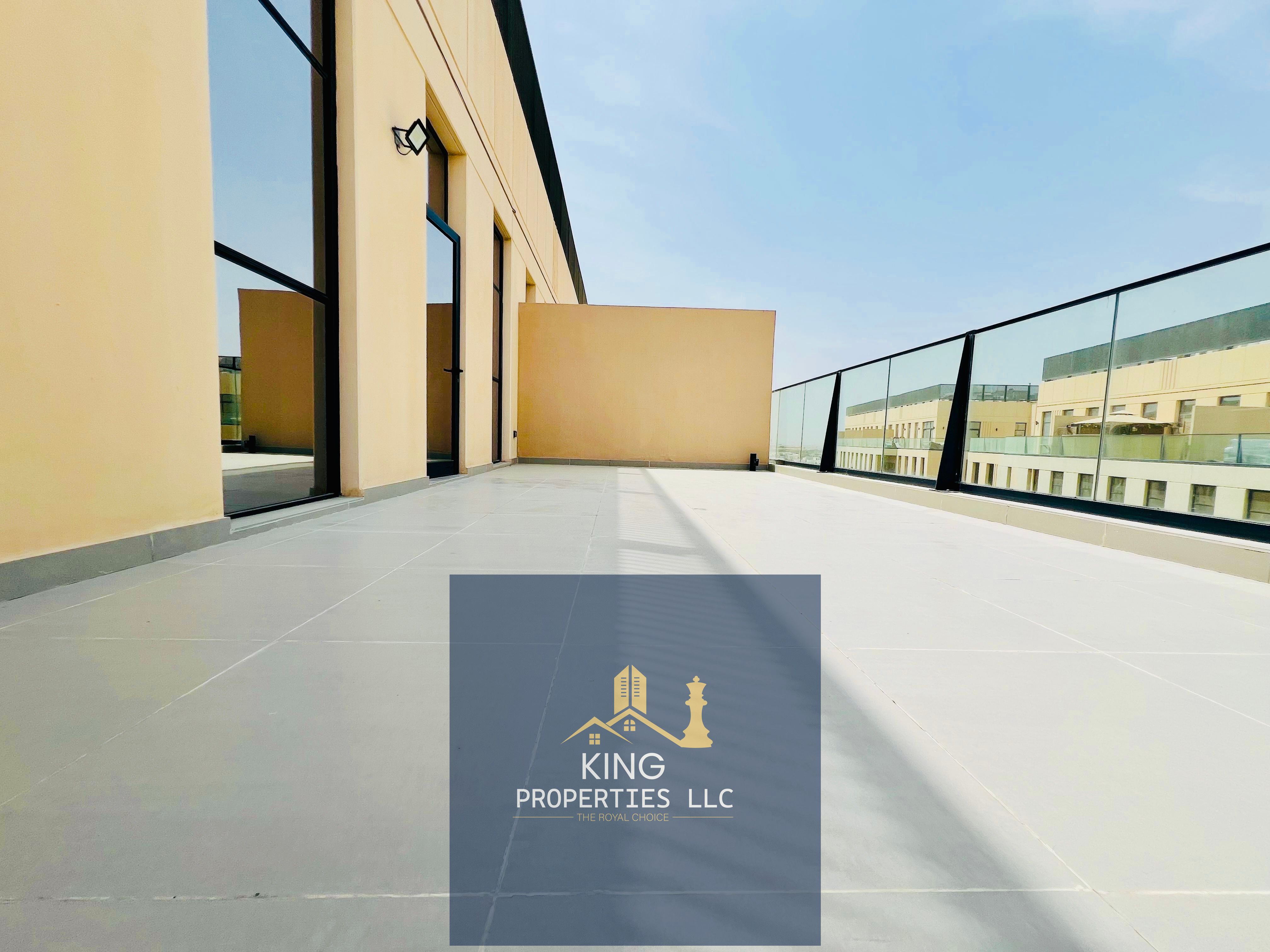Brand new 1 bhk with big tarace for rent Al mamsha sharjah