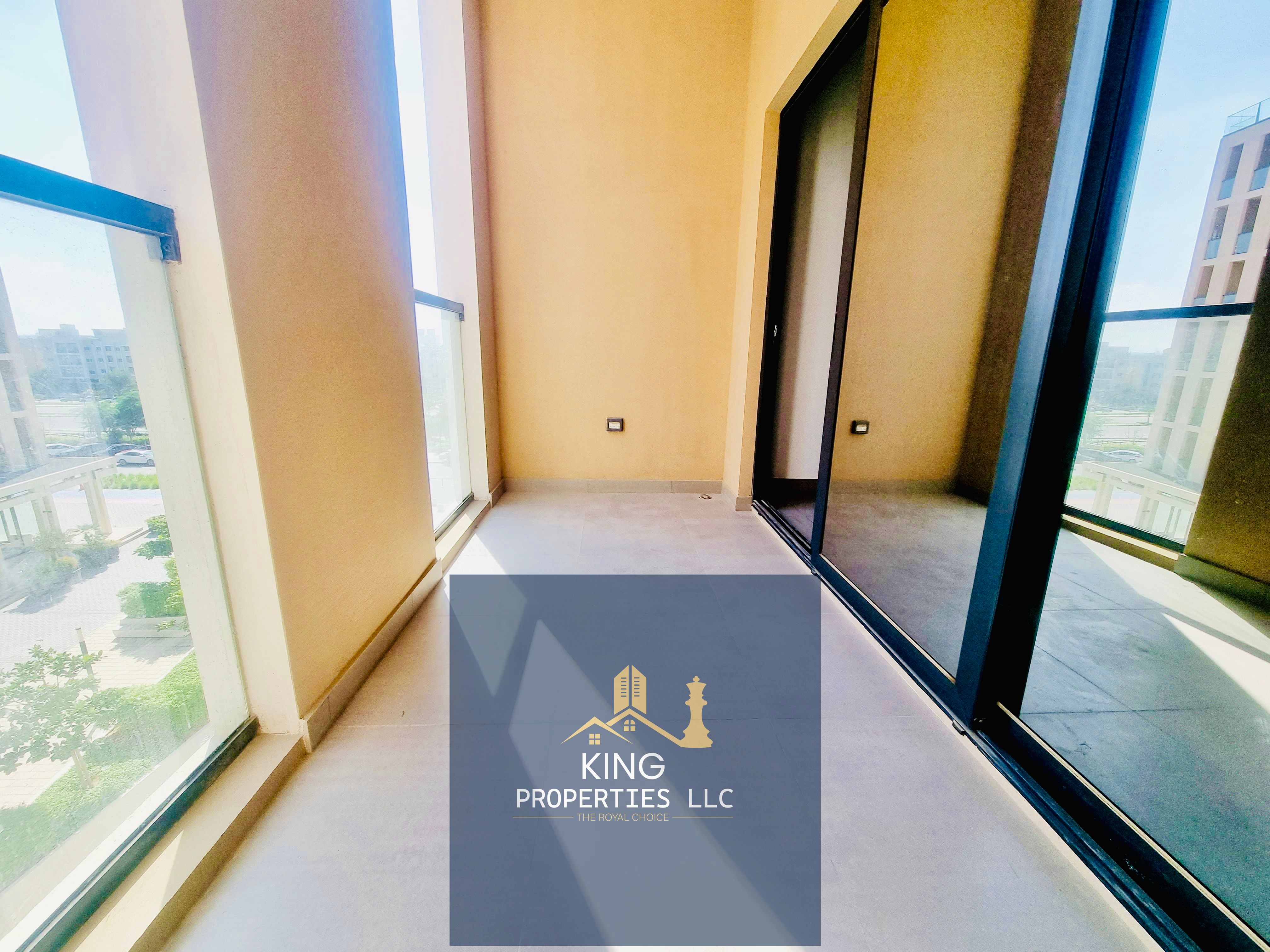Brand new studio with balcony for rent Al mamsha Sharjah