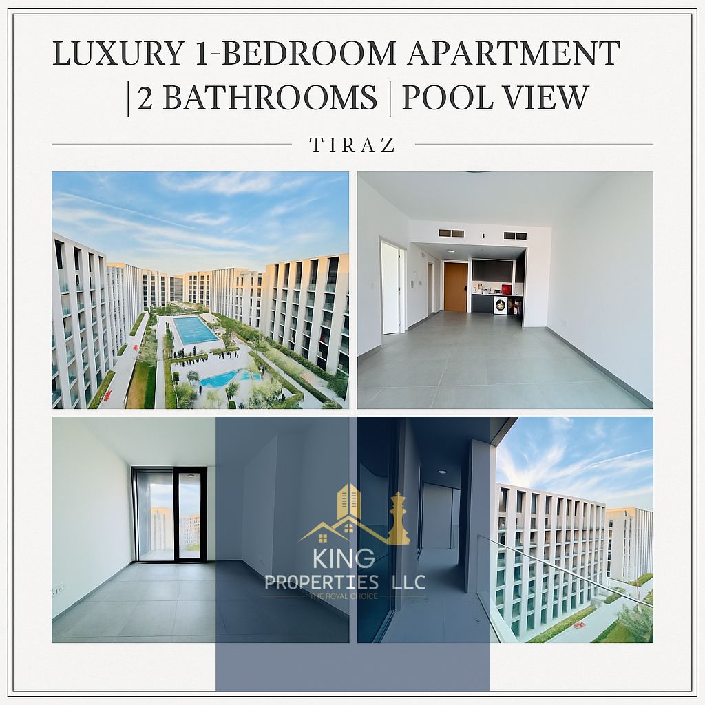 Modern 1BR Apartment | Two Washrooms | Stunning Pool View