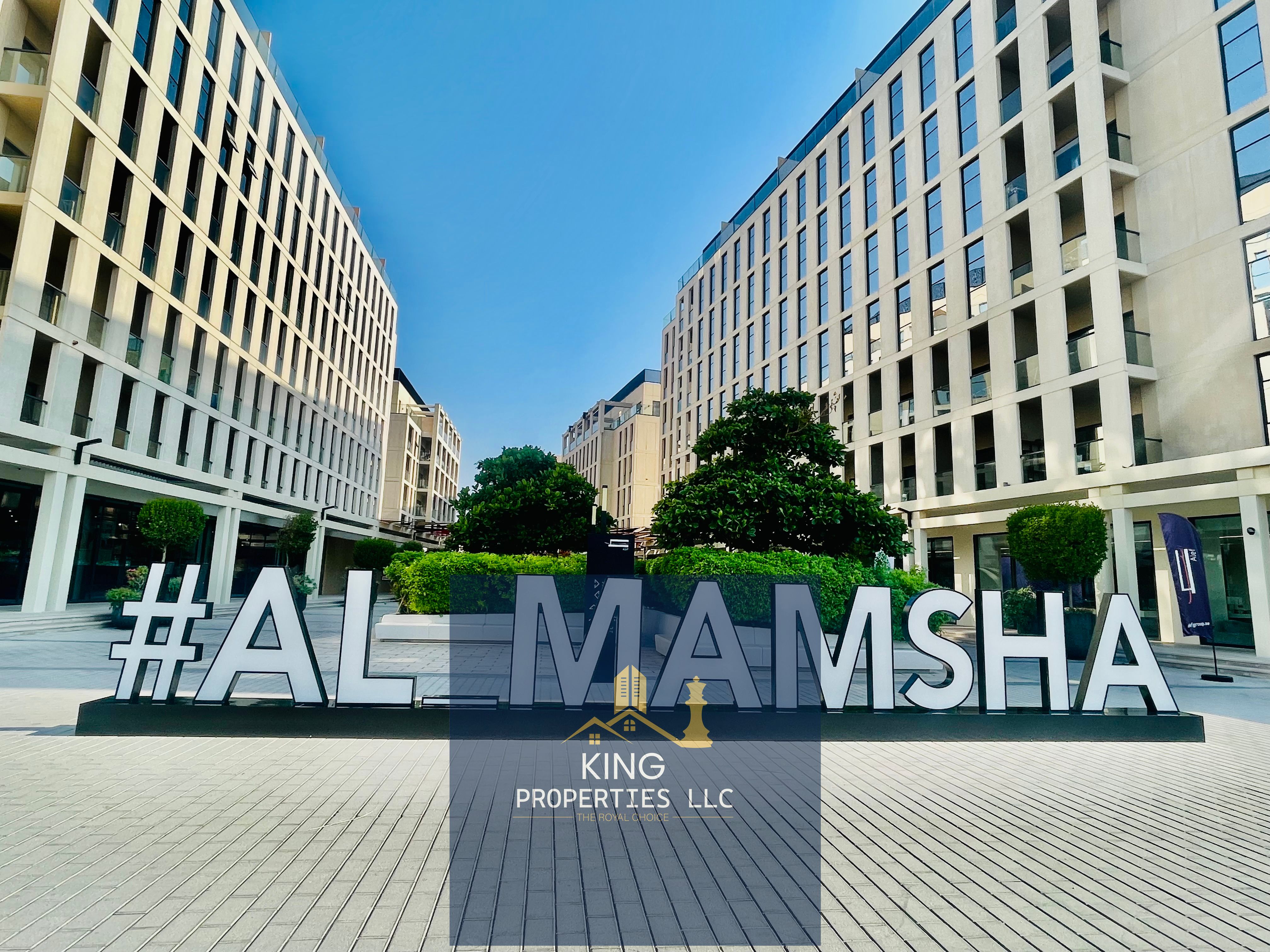 A partition studio is available for rent in Al Mamsha