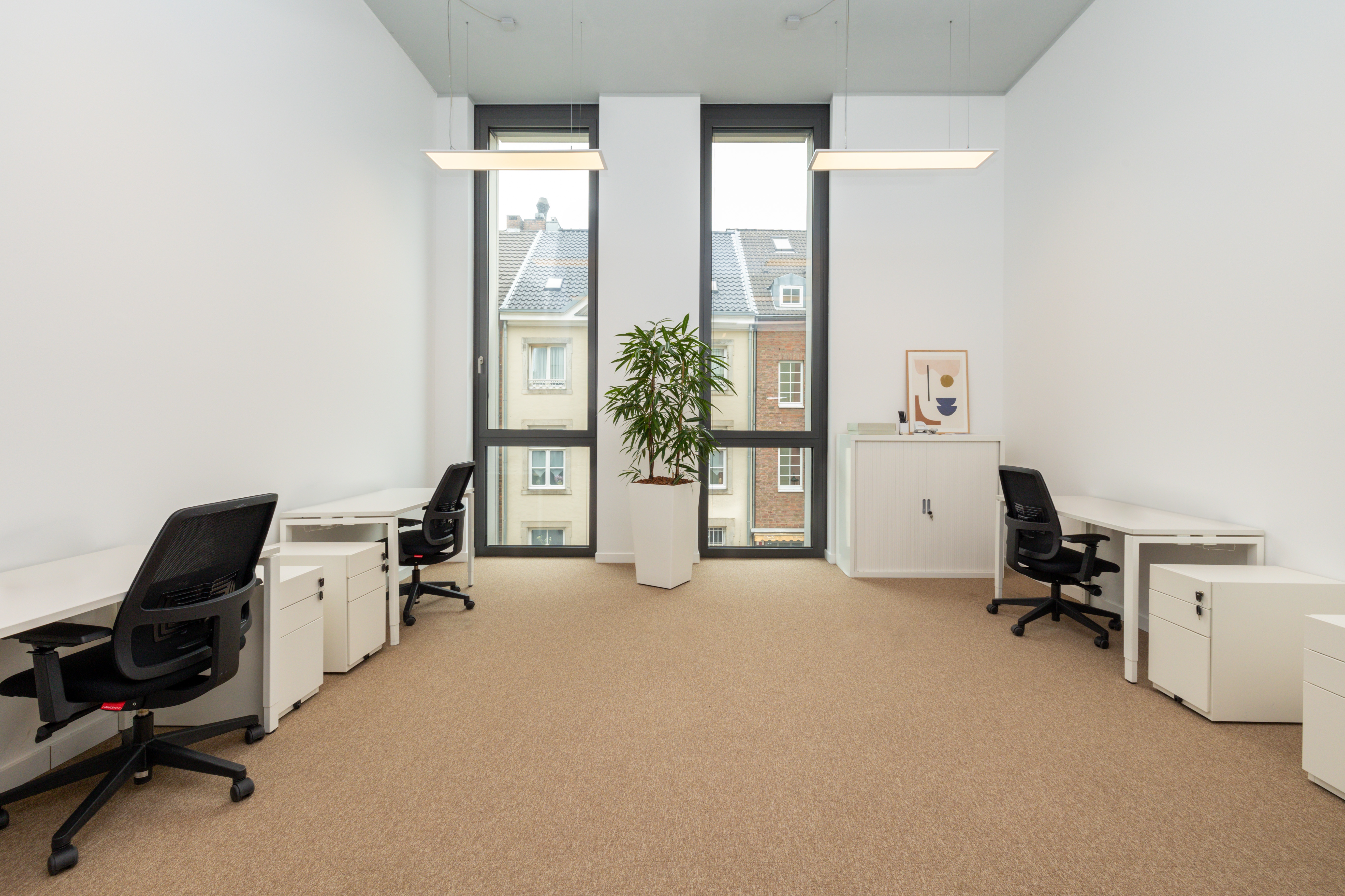 Tailor-made dream offices for rent for 3 persons in Spaces CommerCity Dubai