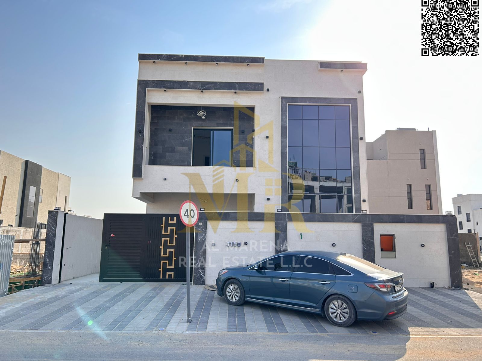 Luxury Villa in Al Bahia – Ajman | 2 Floors | 5 Master Bedrooms | Majlis & Living Room | Modern Kitchen | All-Inclusive Price