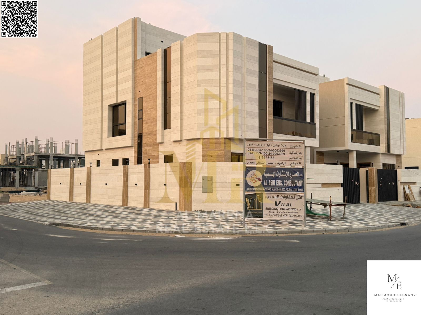 Luxury Villa in Al Bahia – Ajman | 2 Floors + Roof | 6 Master Bedrooms | Majlis & Living Room | Modern Kitchen | All-Inclusive Price