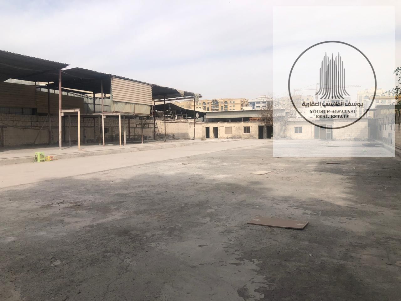 Industrial land, 85KW, open warehouse, 8 workers' rooms, with all facilities