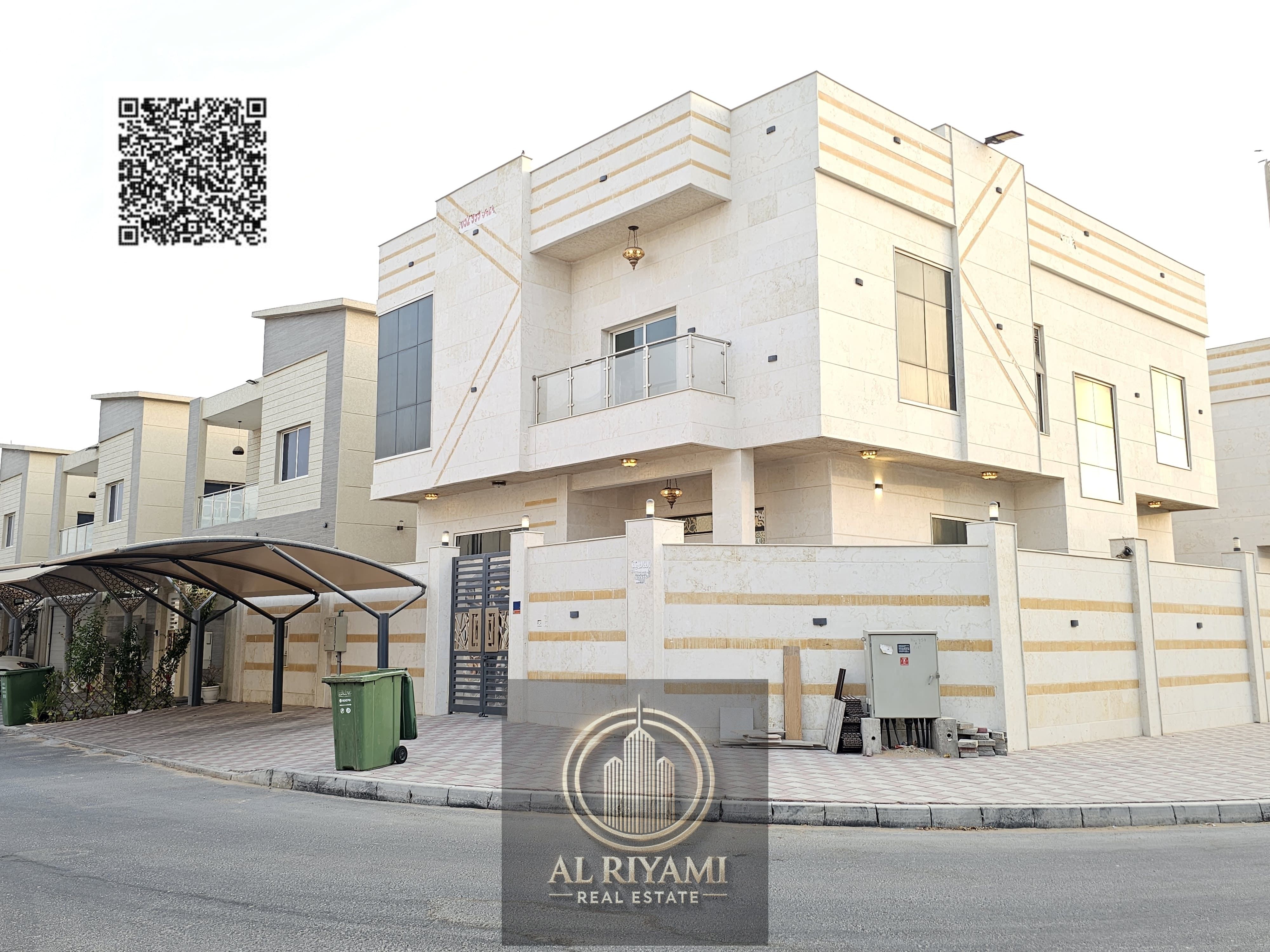 For rent: A distinctive corner villa located on the corner of two streets in Al Yasmin area - Ajman,