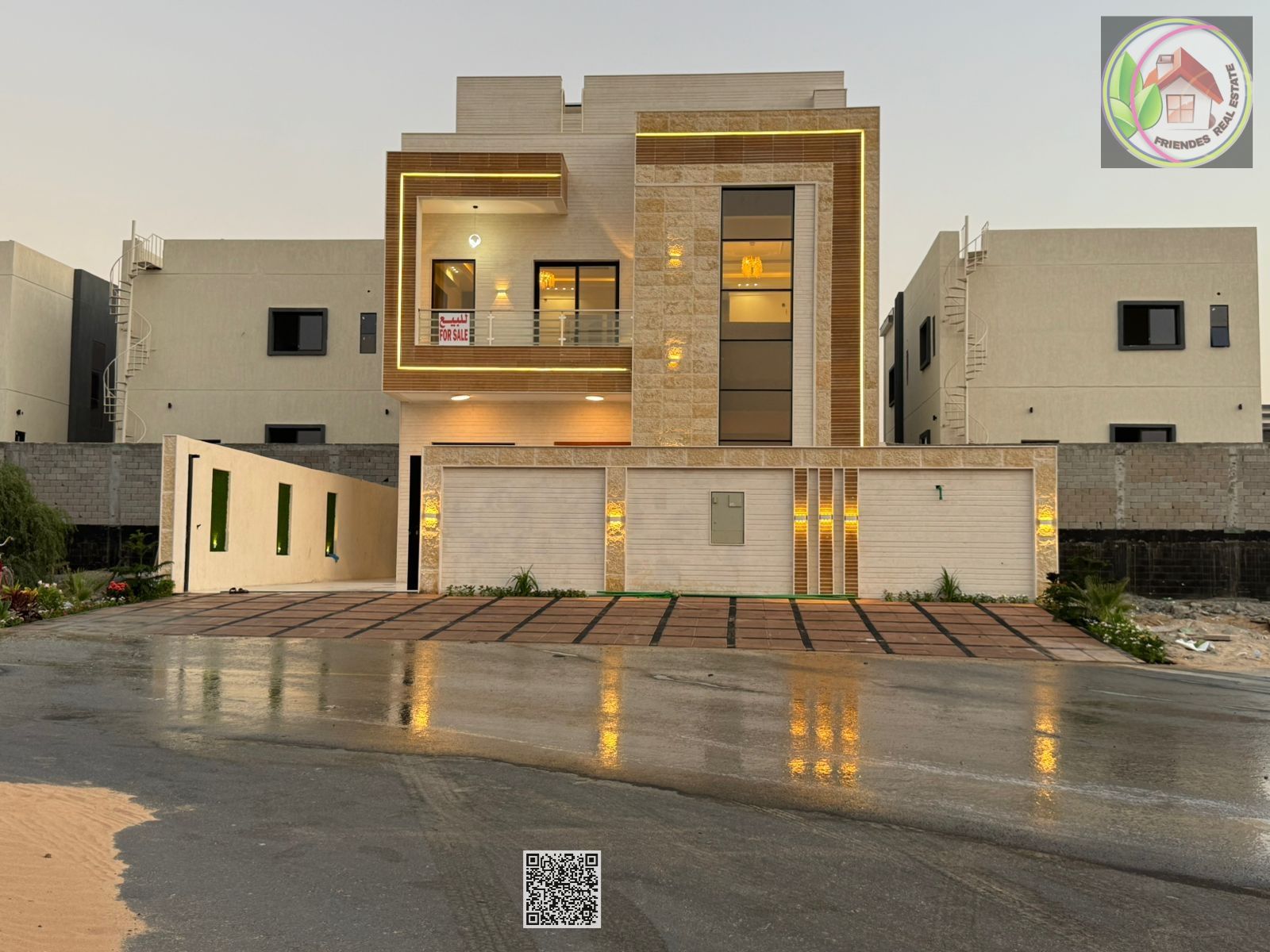 Featuring a garden, rooftop seating area, and internal staircase, this modern villa is among the most luxurious villas, and includes registration, electricity, and water.