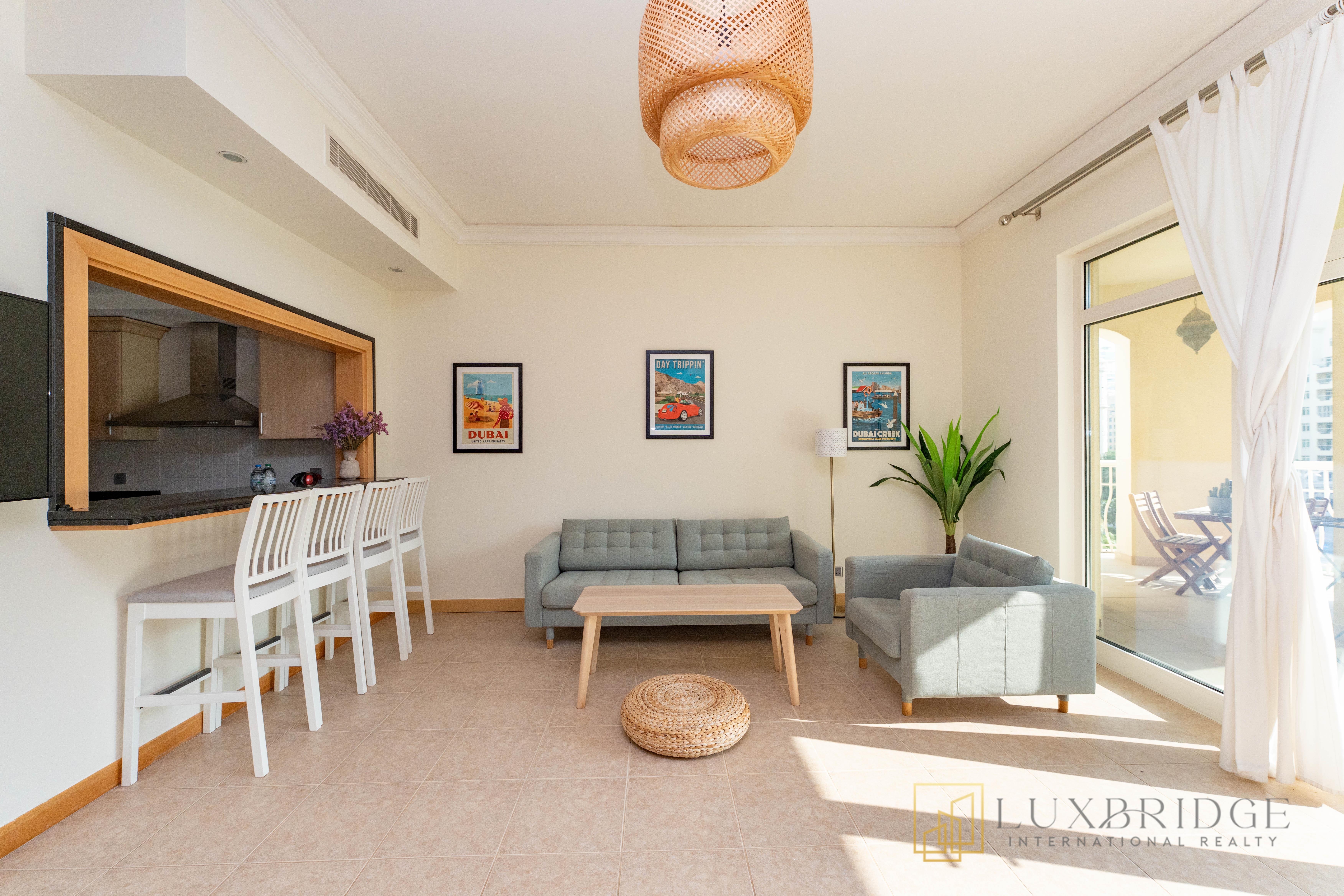 Fully Furnished | 2BR with Maid's | Vacant