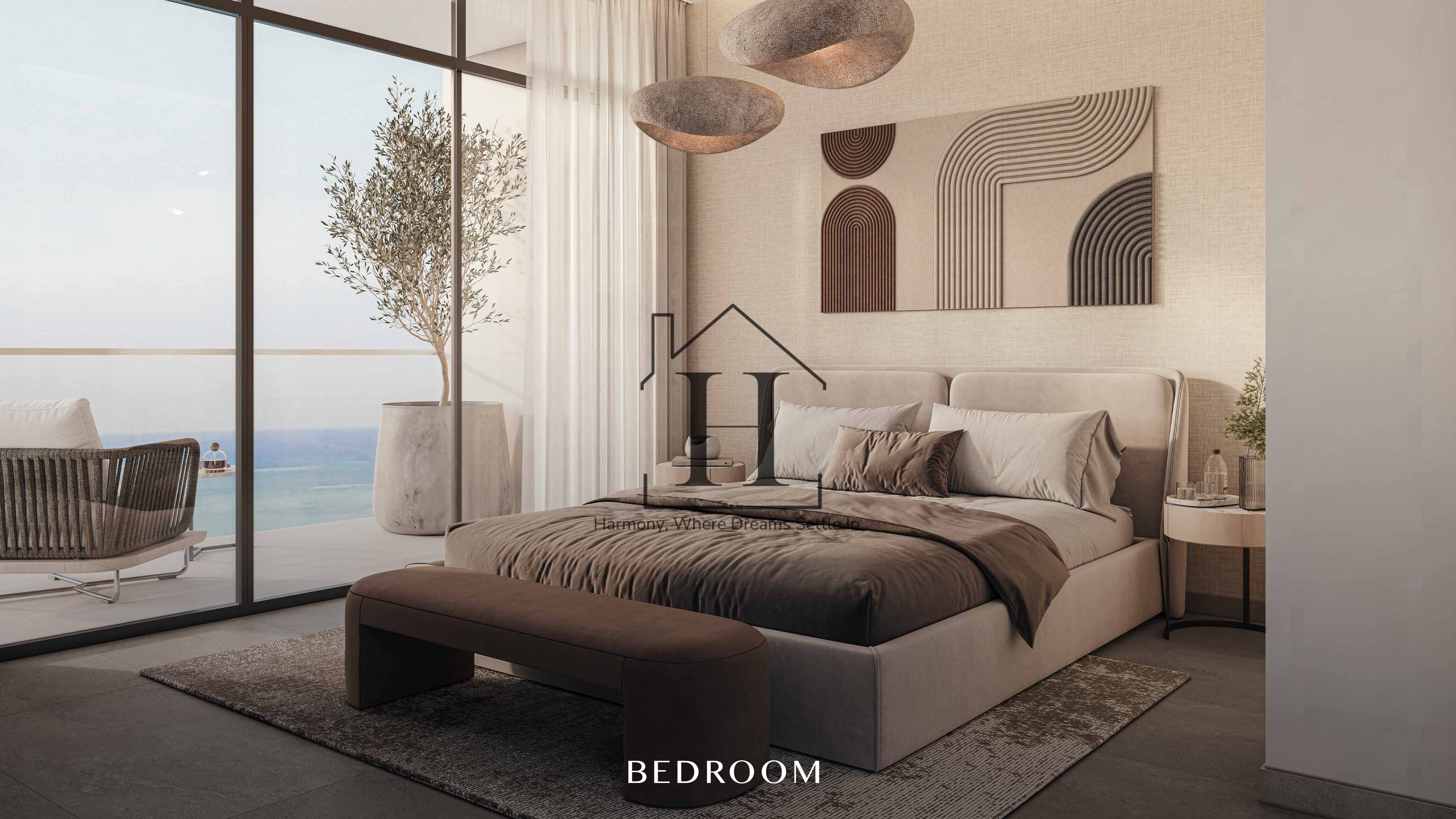 Fully Furnished Smart 1 BR | Garden & Sea Views