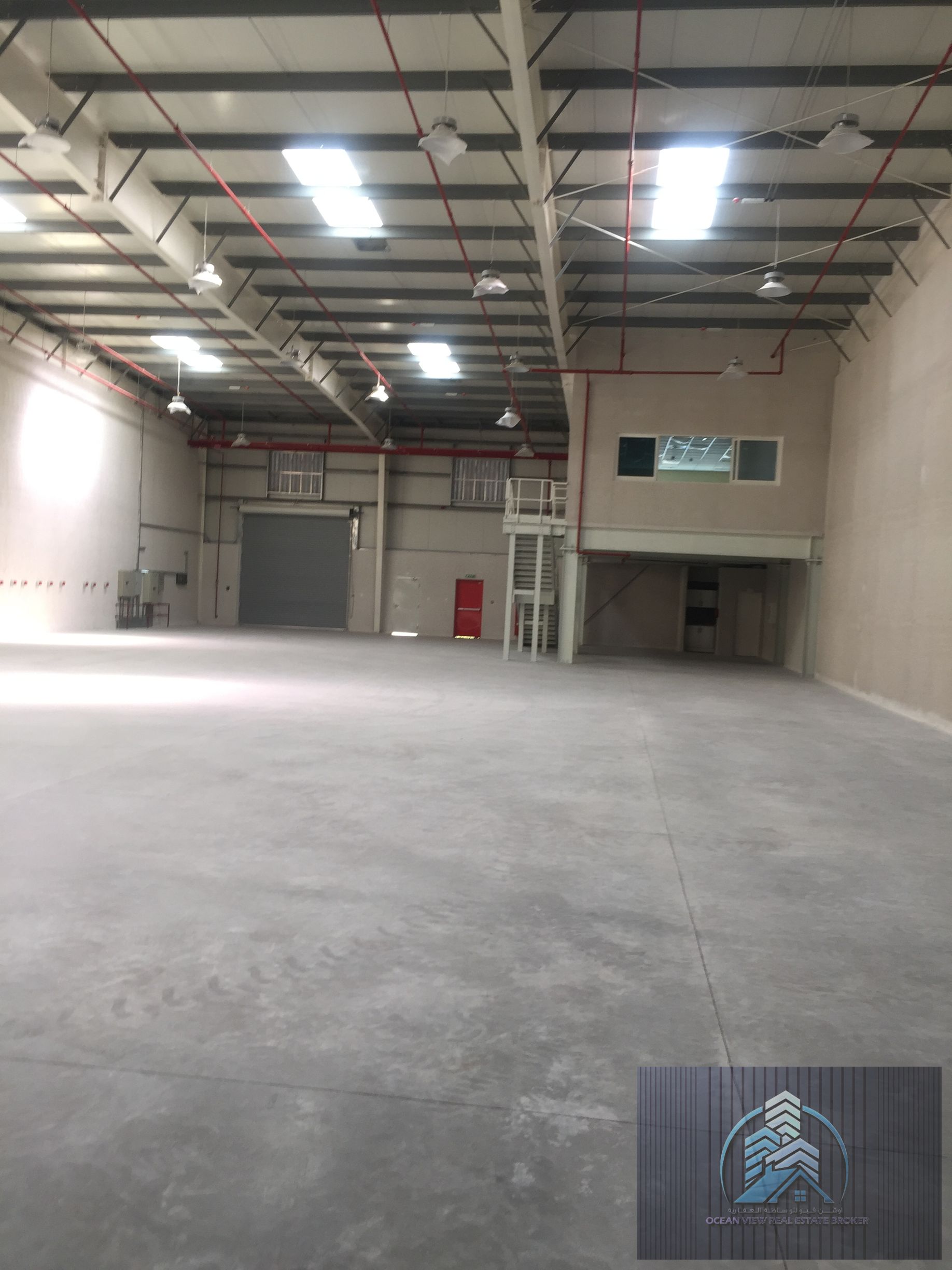 9250SQFT WAREHOUSE WITH 156KW POWER FOR REBT 75AED/SQFT