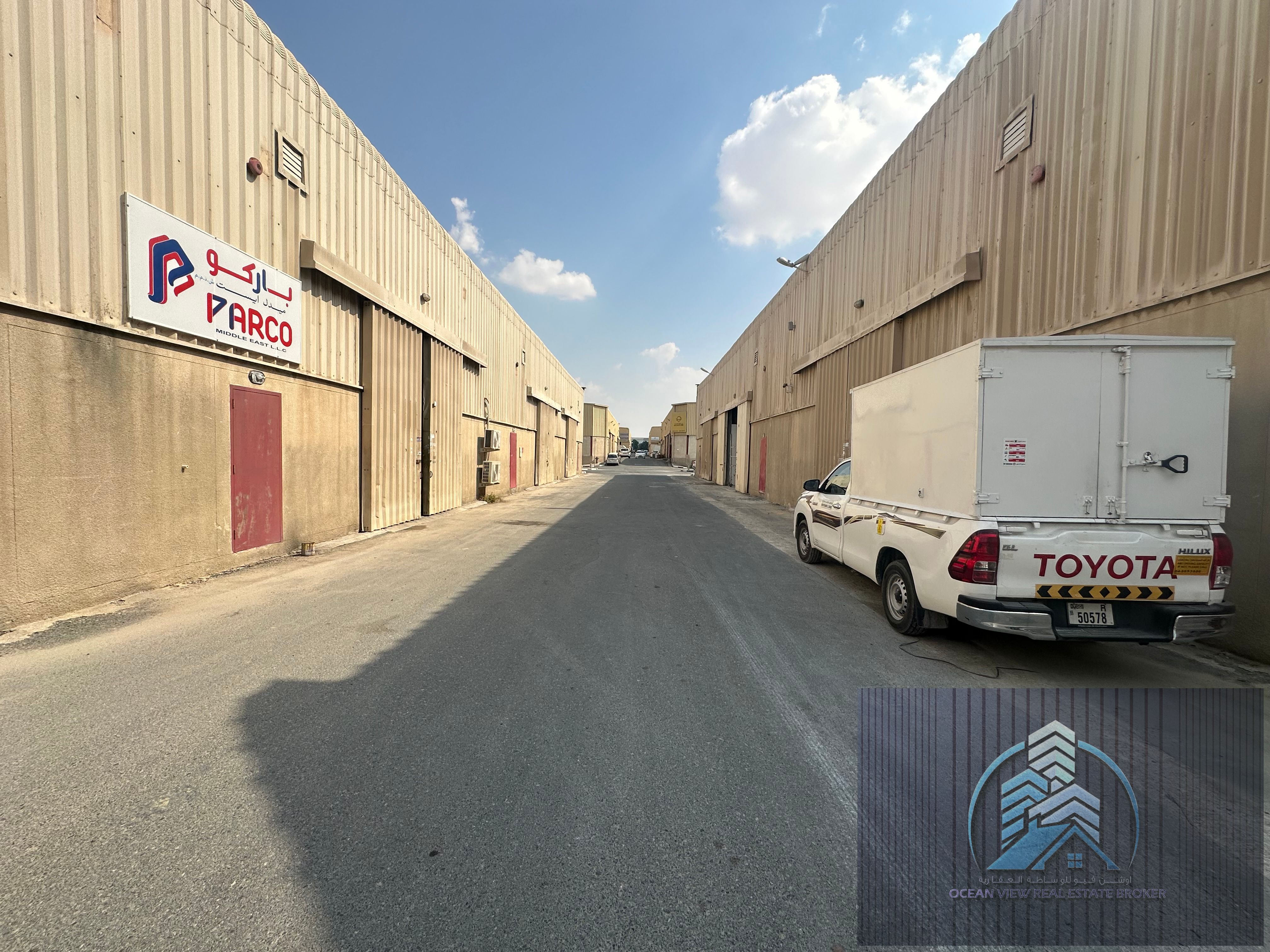 WELL MAINTAINED WAREHOUSE3400SQFT AVAILABLE WITH 30KW POWER FOR RENT 75AED/SQFT