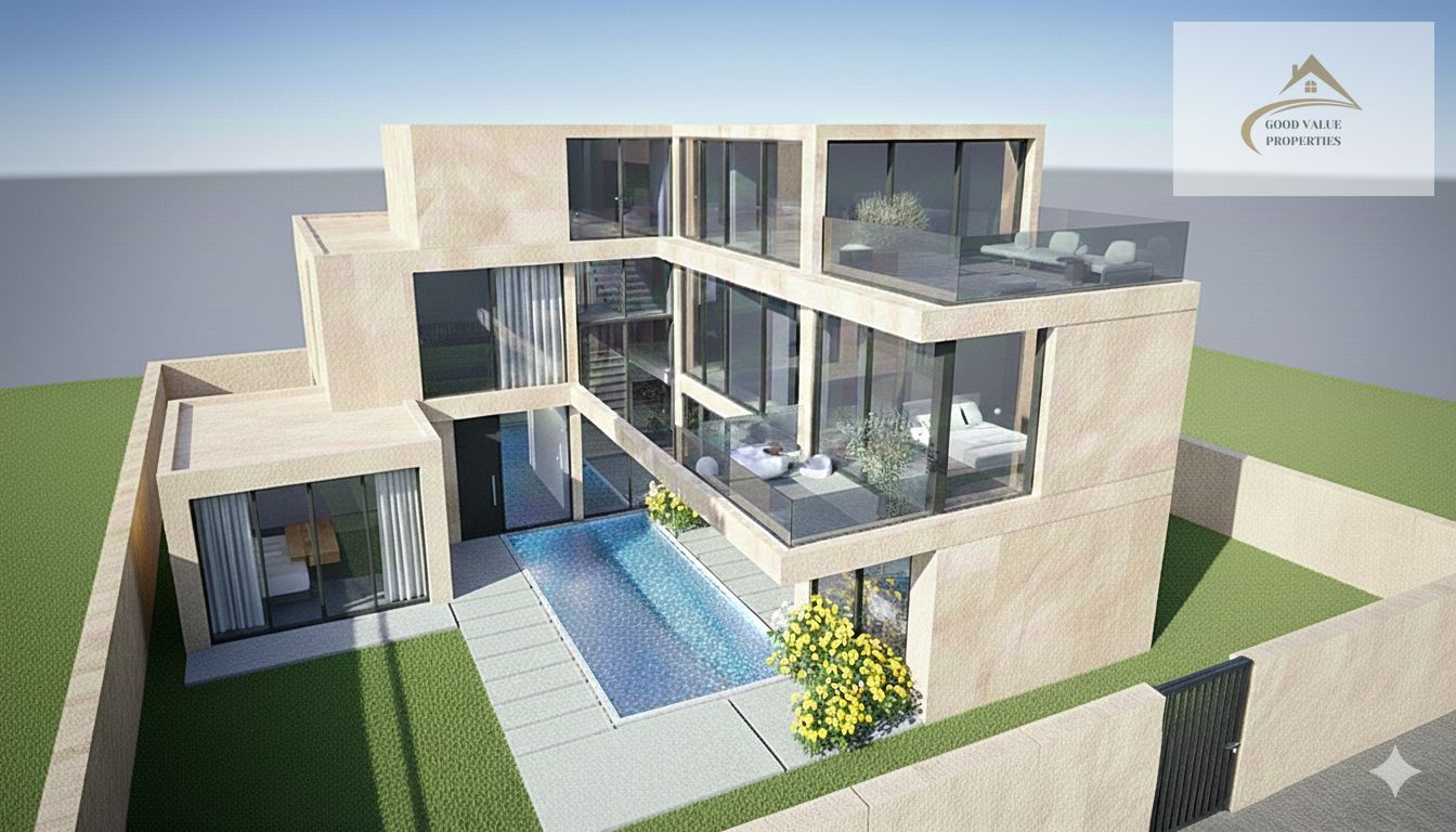 PRIME VILLA IN AL HOSHI | 10,000 SQ. FT | 5 MASTER BEDS WITH ELEVATOR, POOL, GLASS FACADES & MARBLE FINISH