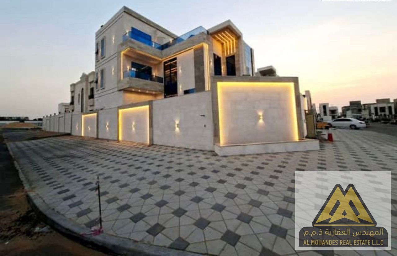 Luxury corner villas for sale in Al-Haliyo 2 with swimming pool, elevator, and super deluxe finishing