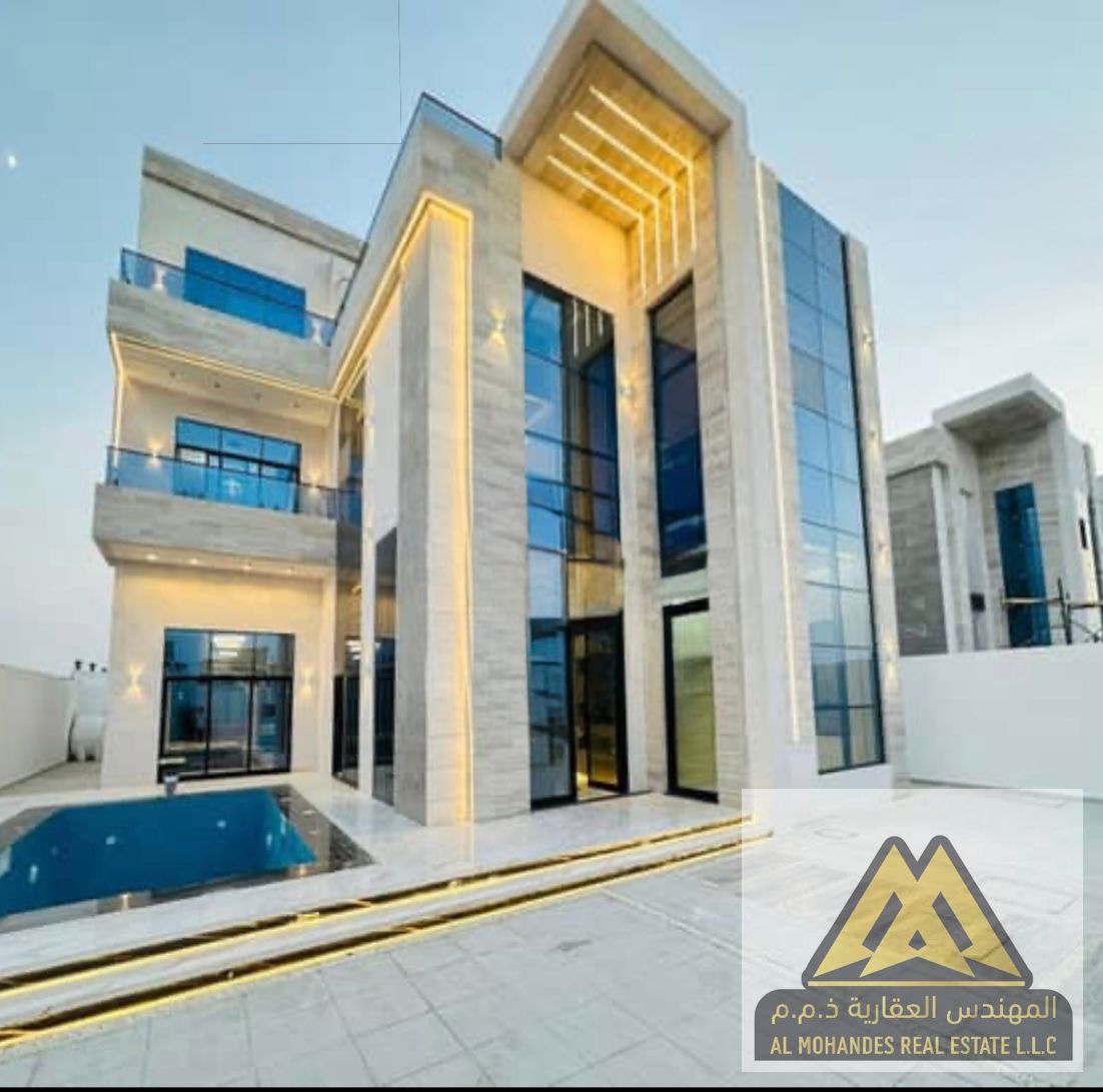 Luxury corner villas for sale in Al-Haliou 2 area with swimming pool, elevator, and super deluxe finishing