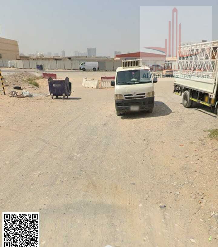 Land for sale in Ajman, Al Muwaihat 2 area, residential/commercial, area 9030 sq ft, permit for ground + 3 floors, excellent location, asking 4,500000