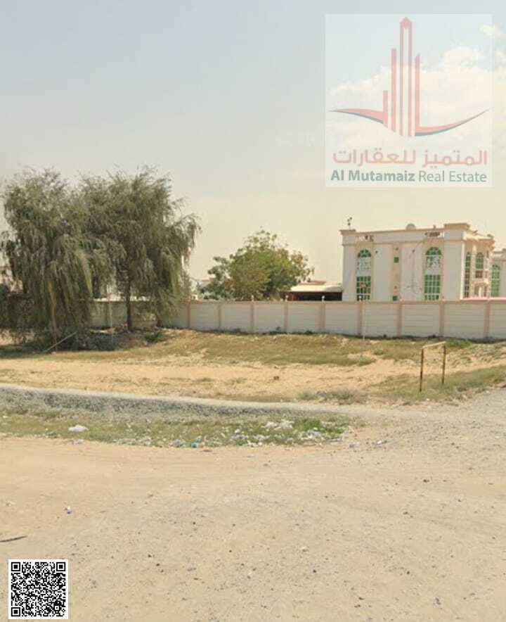 Land for sale in Ajman, Al Muwaihat 3, on Granada Main Street. Residential/Commercial. Ground + 2 floors. Area: 553.7 sq m / 5960 sq ft. Asking 3M