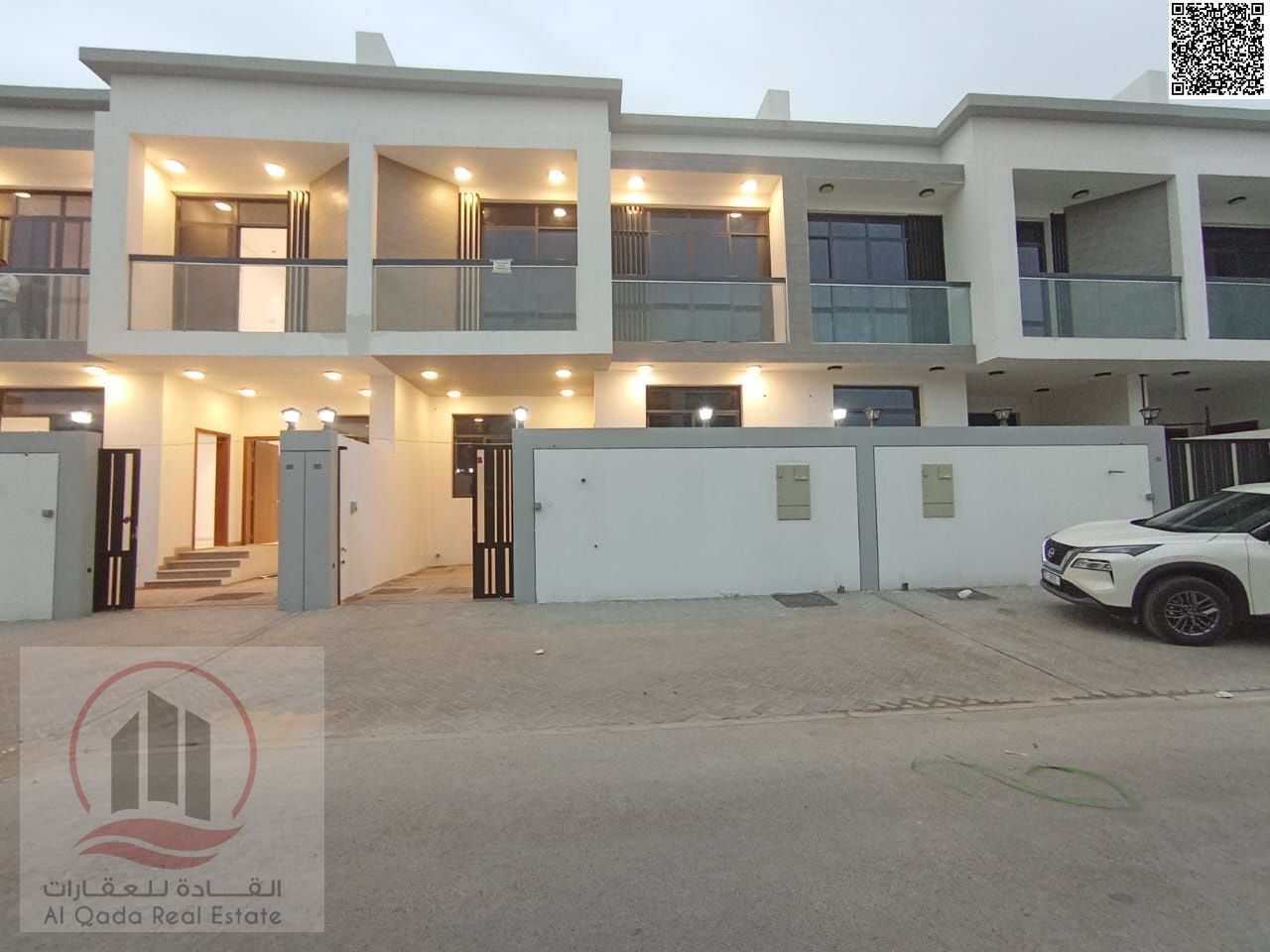 Townhouse for sale in Al Bahia area, Ajman. Elegant design in a prime location.