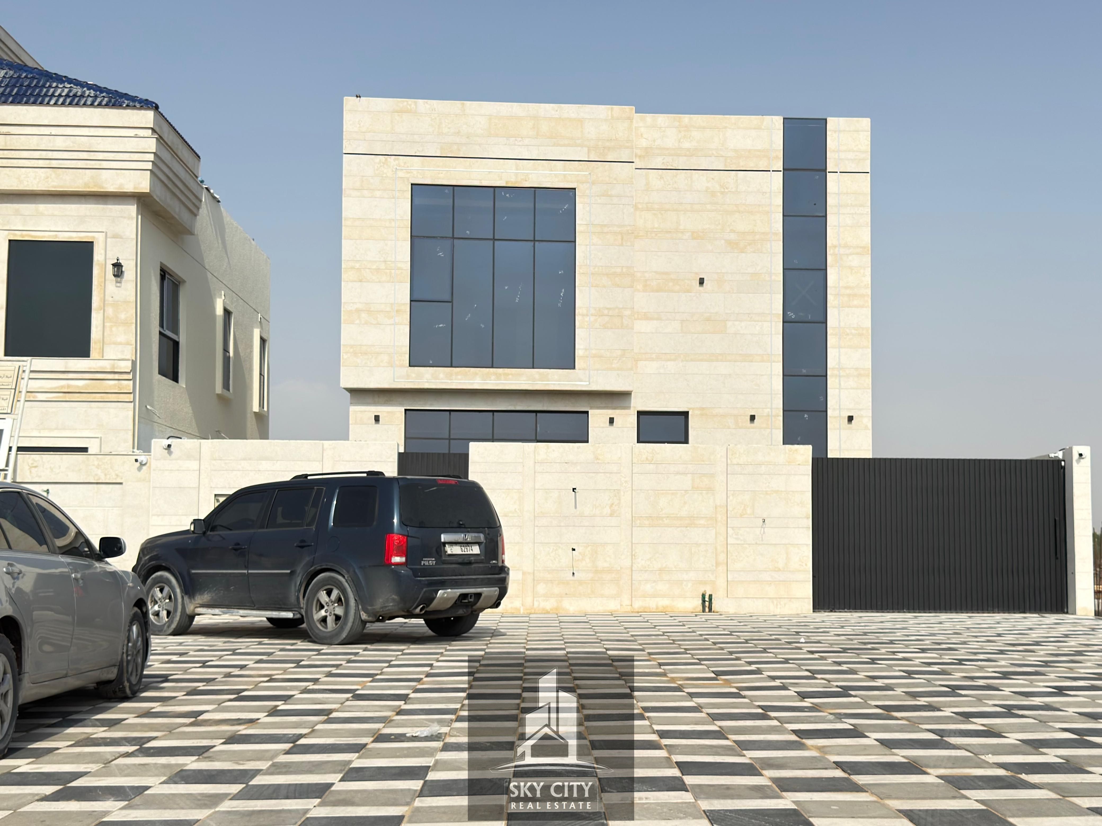 This once-in-a-lifetime opportunity! A freehold villa in Ajman, inheritable for life. High-end finishing with a large outdoor area, directly on Sheikh