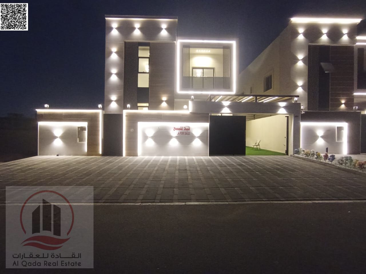 Villa for sale in Al Bahia area, Ajman, 5 bedrooms, elegant design, prime location