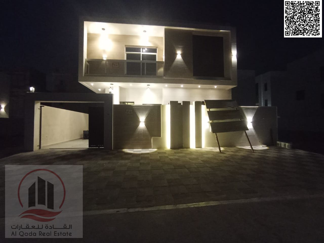 Villa for sale in Al Bahia area, Ajman, 7 bedrooms, elegant design, prime location