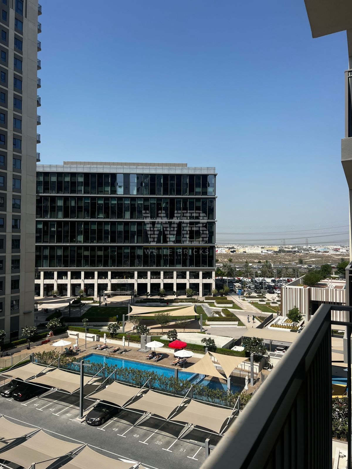 Vacant 2BR with Appliances | Balcony & Pool View