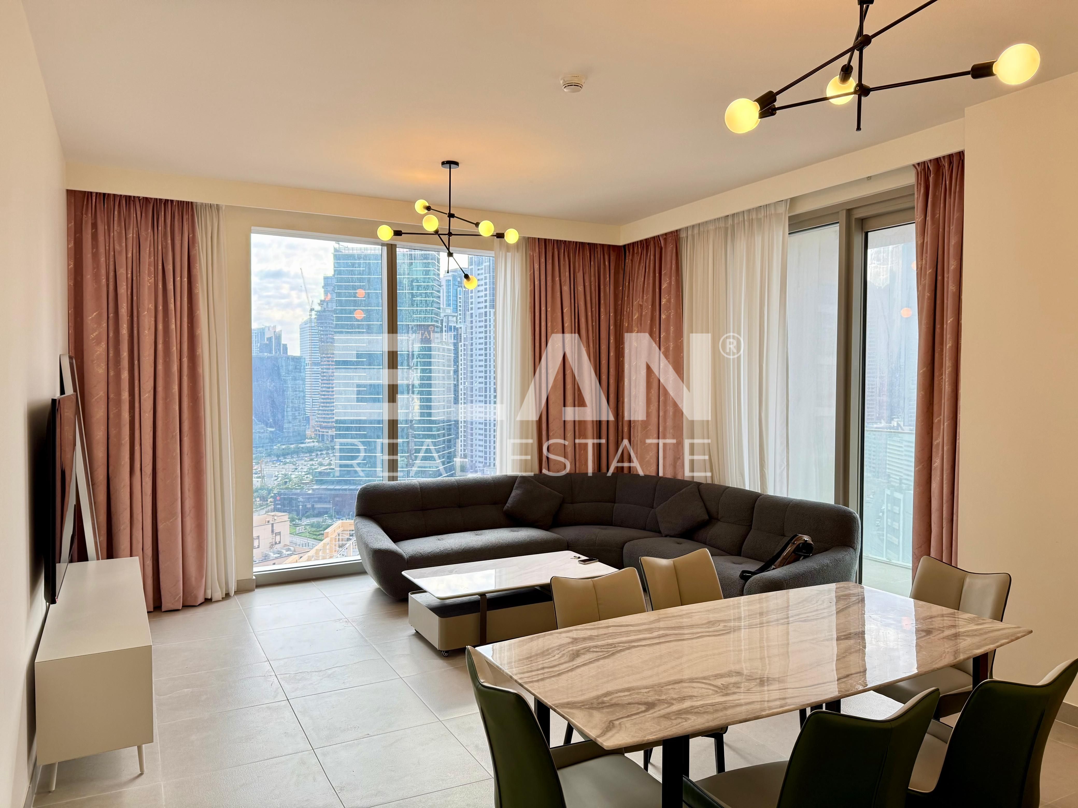 Sea + Business Bay Skyline | Furnished | Vacant