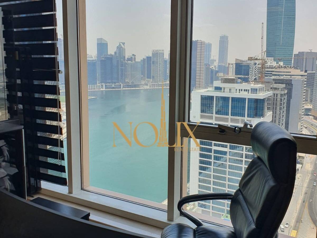 Water view | Modern Office for Rent | Glass Partitions | Business Bay