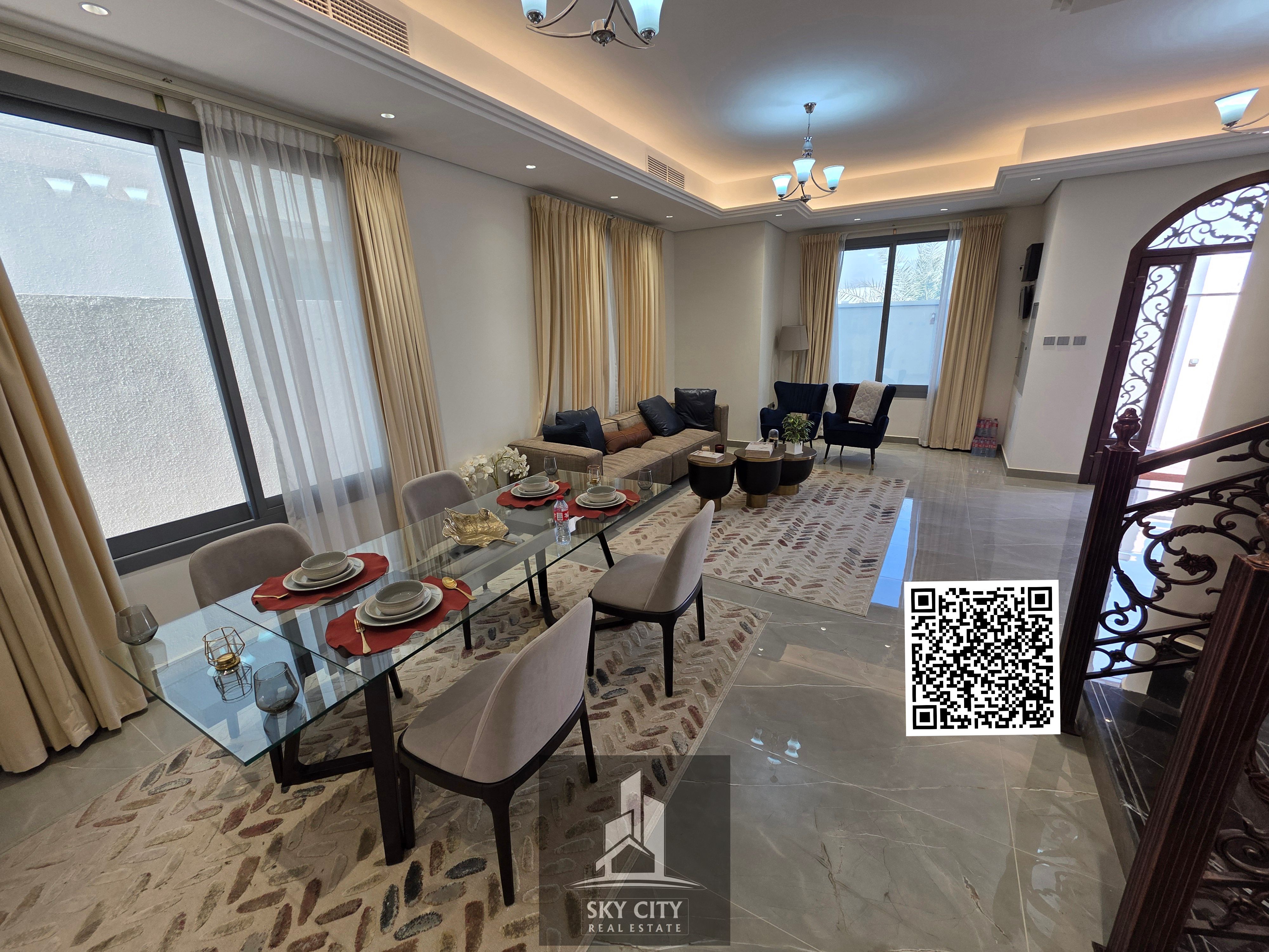 Villa for sale including electricity and AC and water