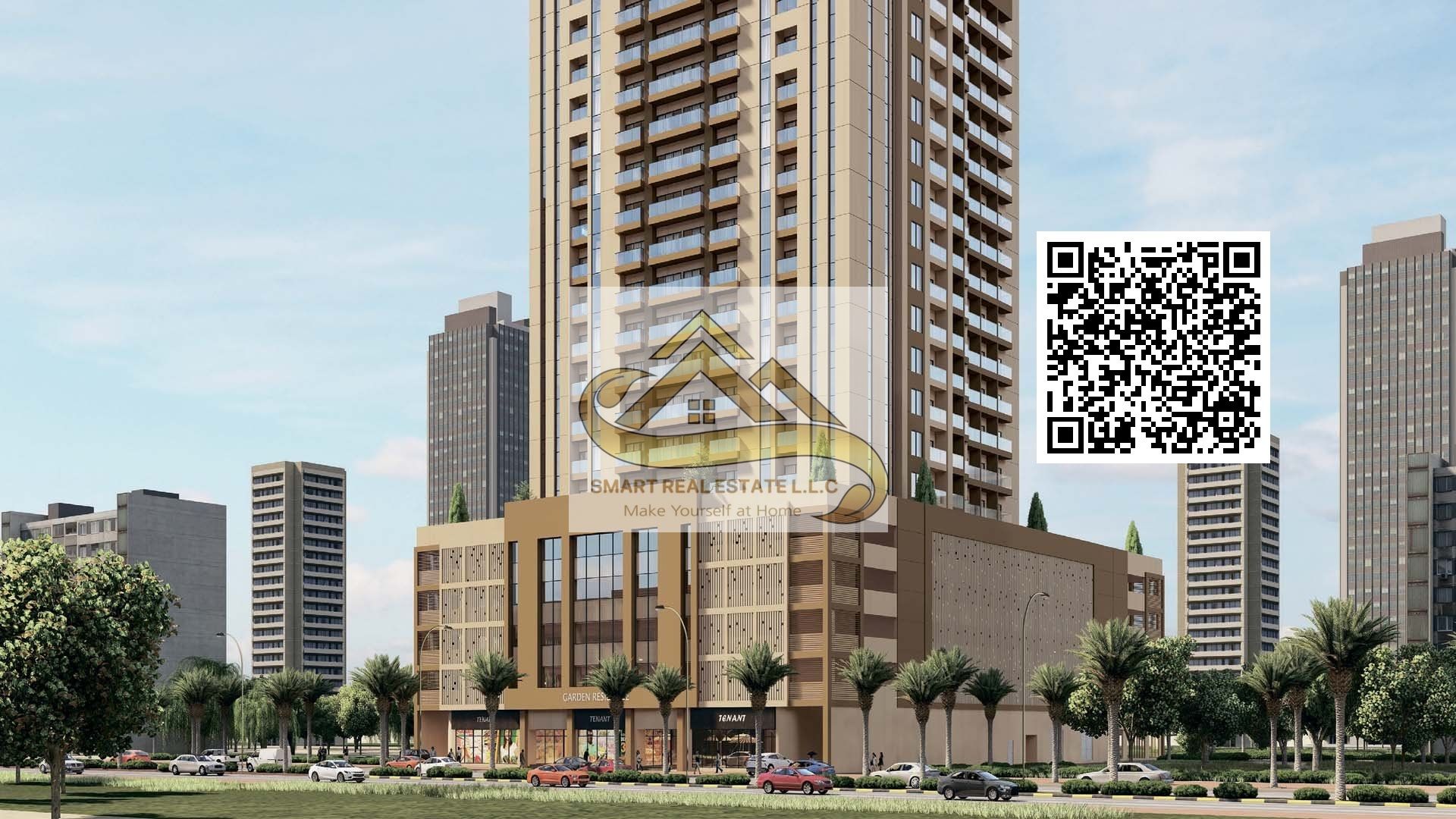 own 1bedroom in new luxury tower with big size