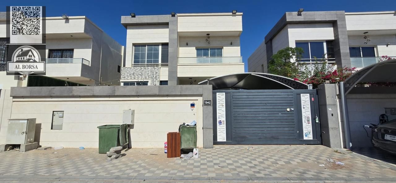 Villa for rent in Al Helio, Ajman, corner unit - 3 master bedrooms, majlis and living room