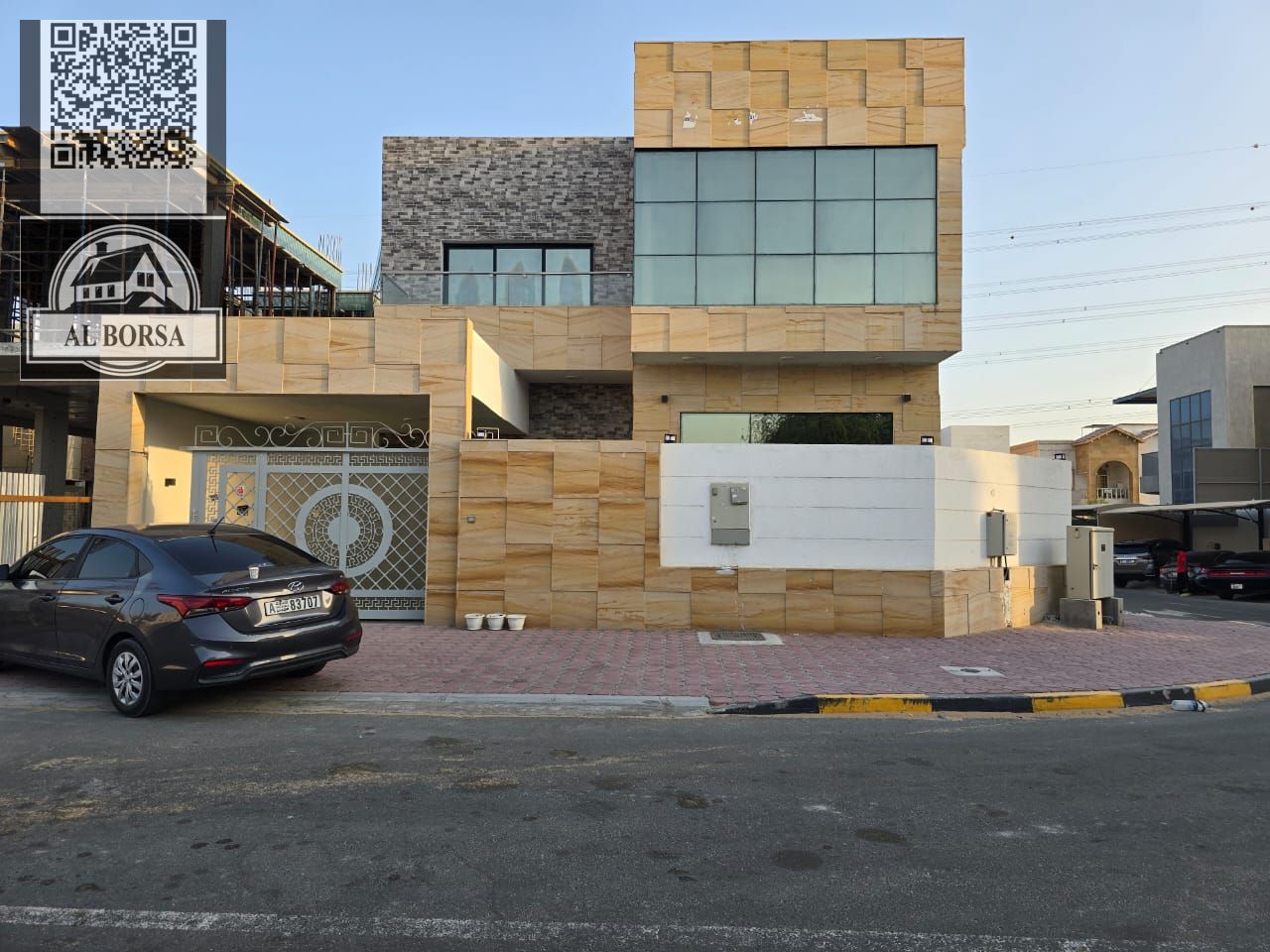 Villa for rent – Al yasmeen area, Ajman – 5 master bedrooms, living room, majlis, maid's room, prime location