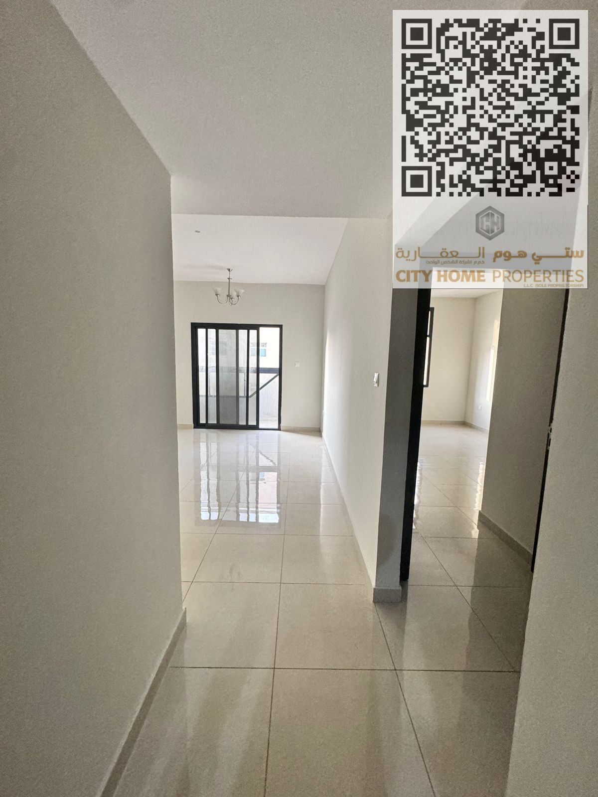 A spacious 1 bedroom hall apartment is available for rent in Al Jurf 3, located in a new family building in a prime residential area. The apartment is
