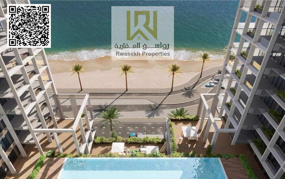 "Own a Luxury 2-Bedroom Apartment with Direct Ajman Corniche View – Moujan Towers with Only 5% Down Payment"