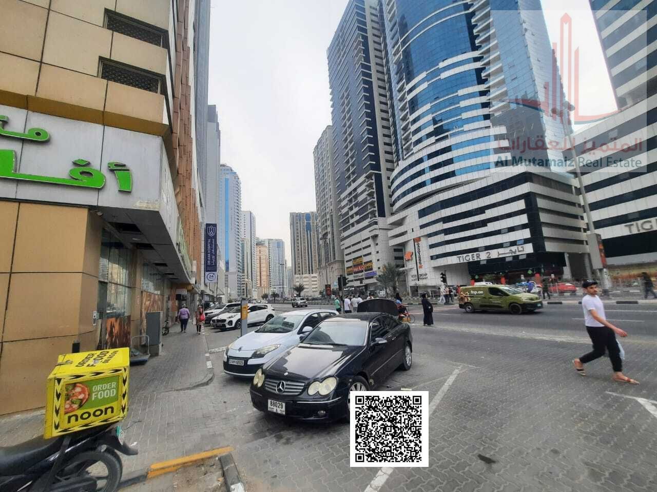 Residential/commercial land for sale on Al Taawon Main Street, very prime location, building permit G+12 expandable
