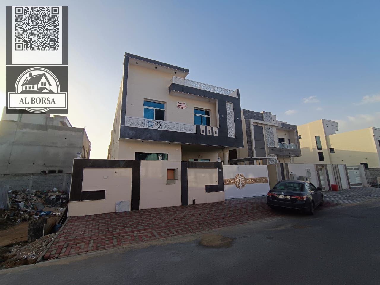 Villa for sale in Al Yasmin, 6 bedrooms, living room, central air conditioning, built-in wardrobes